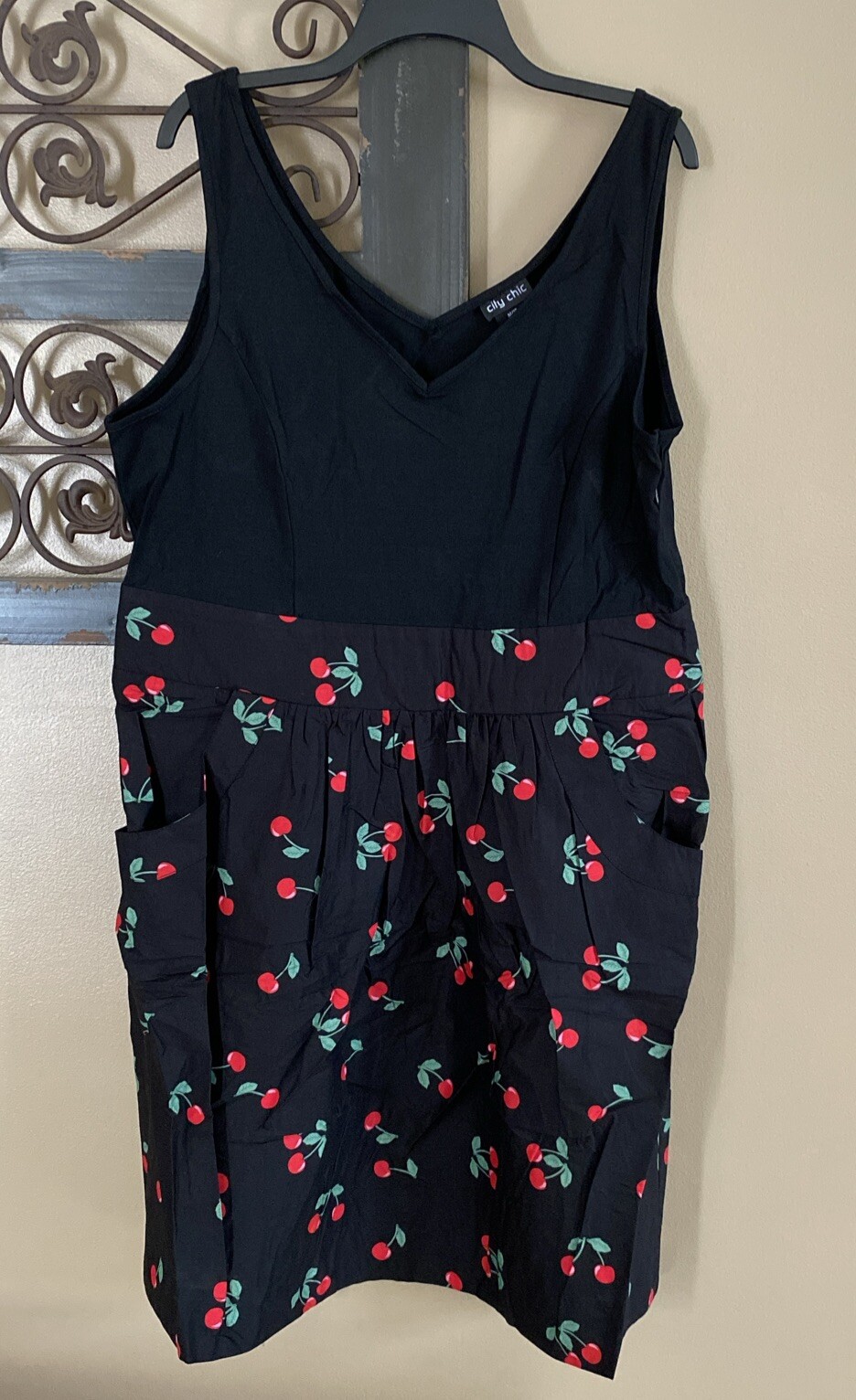 City Chic Trendy Plus Size Cherry Love Dress Size Medium (18)