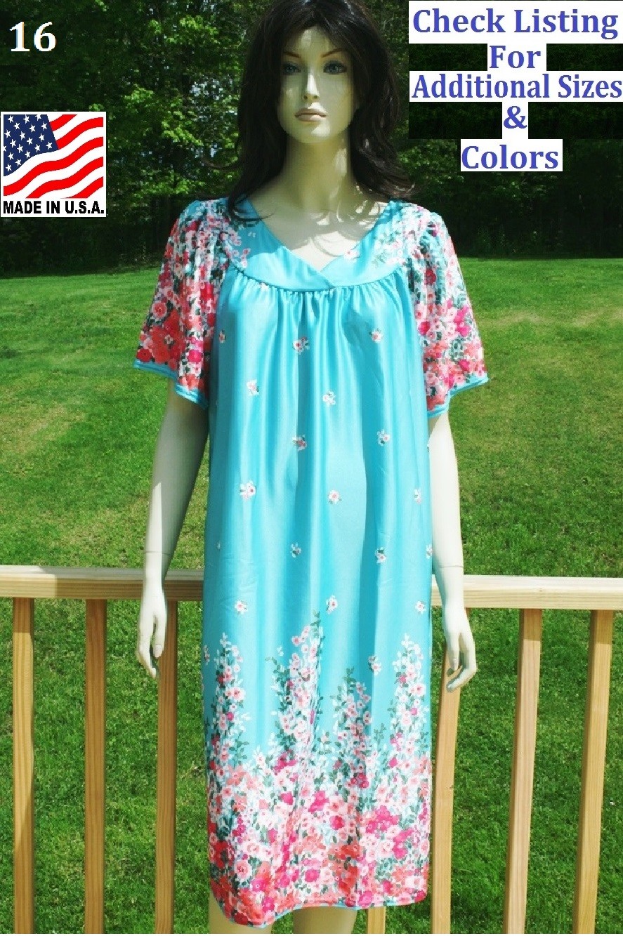 Women’s Mumu House Dress S M L 1X 2X 3X 4X 5X 6X
