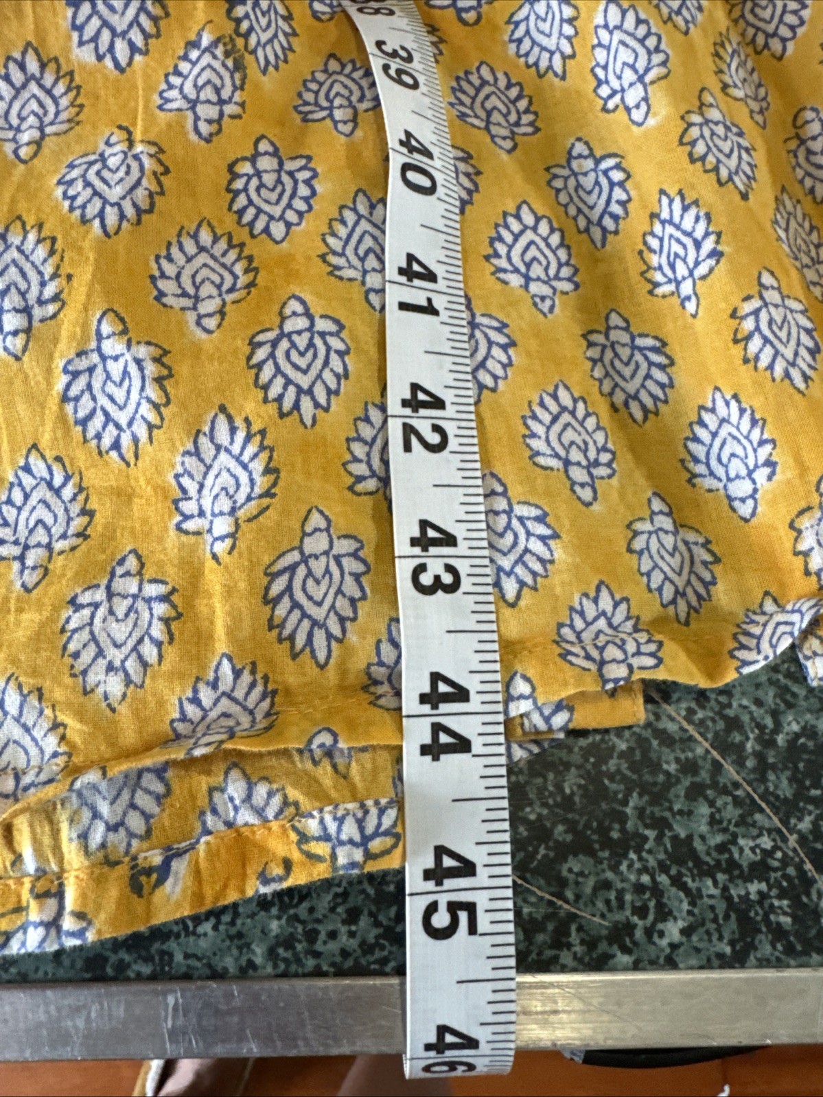 Emerson Fry India Collection Hand Block Printed Button Front Maxi Dress M/L??