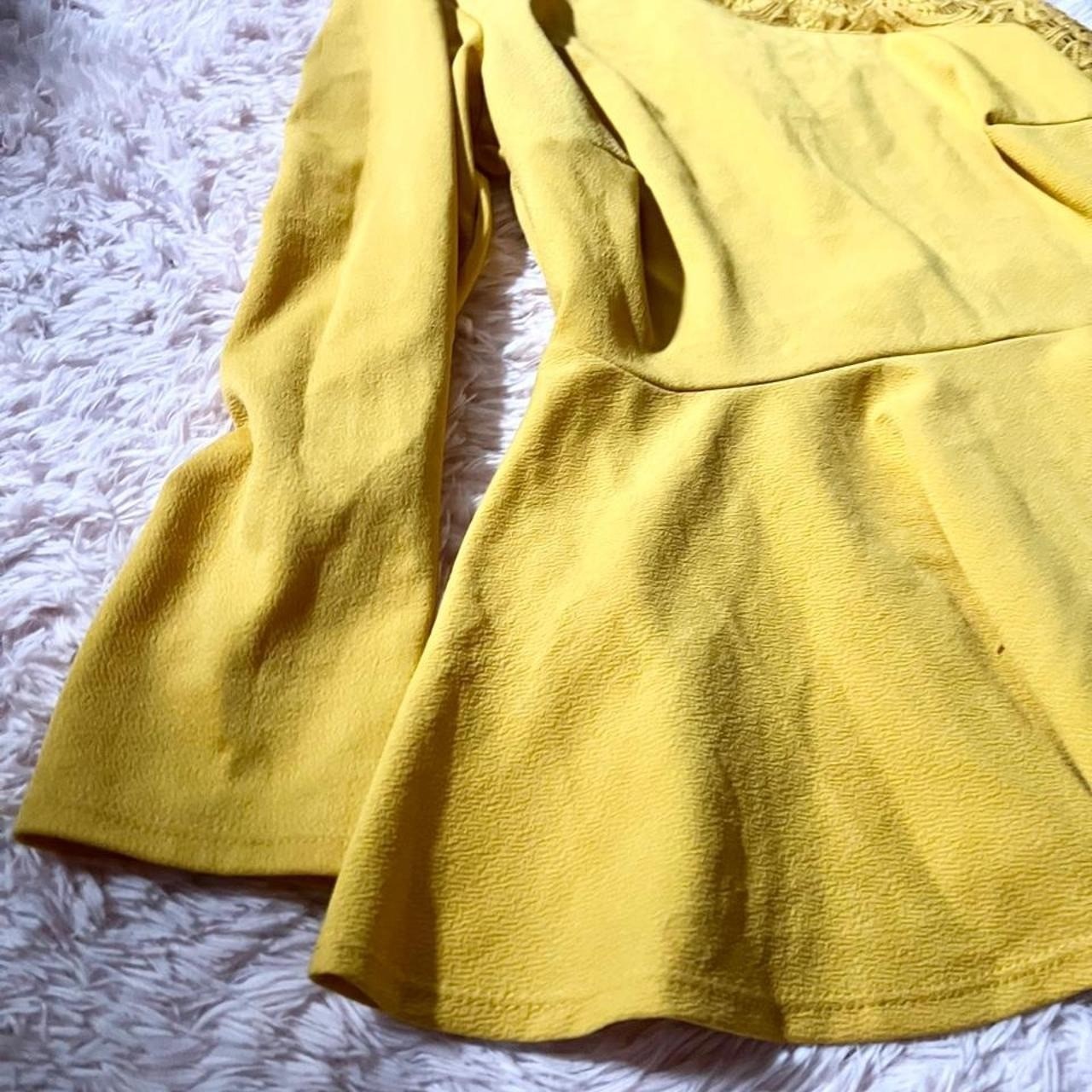 Asymmetrical Sunshine Lace Bright Colorful Mini Dress Womens 14 Kidcore Whimsy