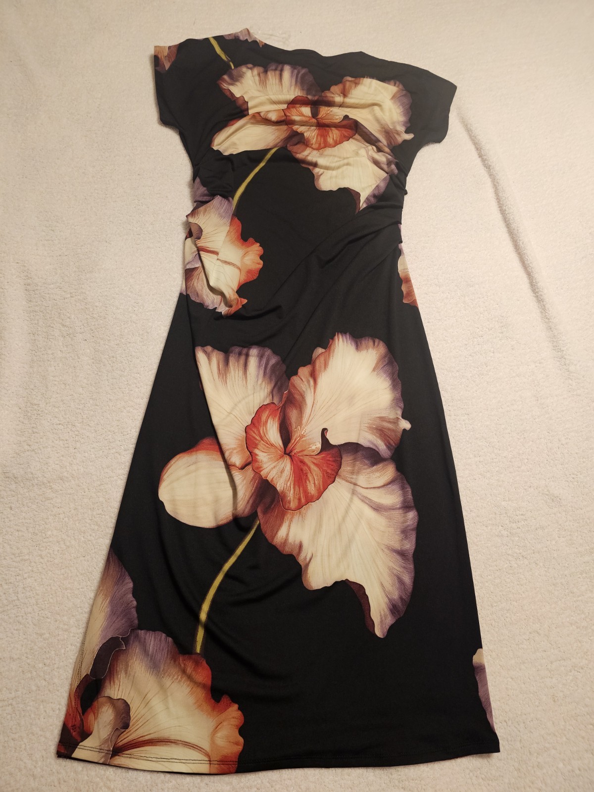 Cato Est 1946 Women’s Long Dress Size L Sleeveless Black With Mix Colors July5