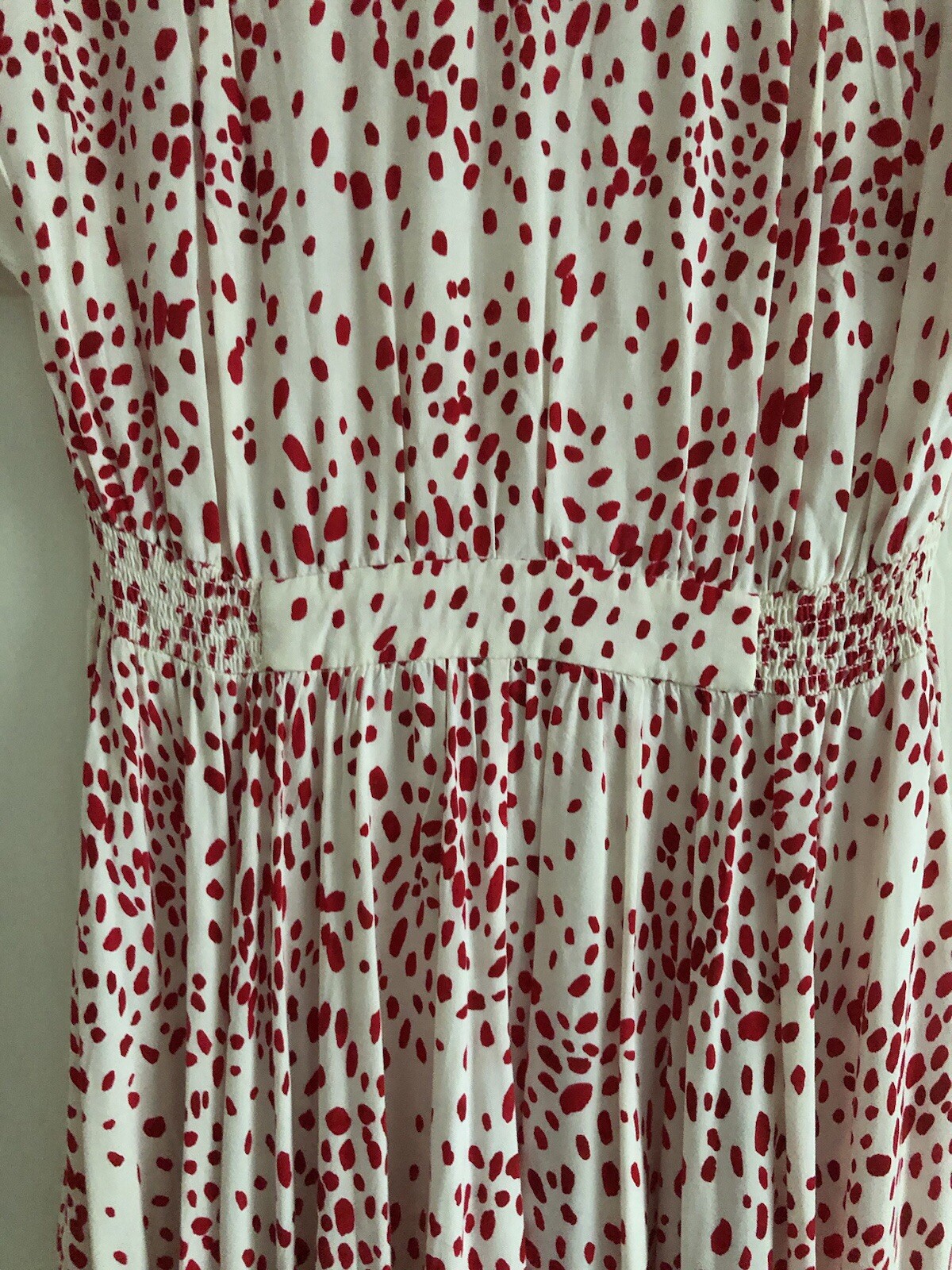Mint Velvet Beautiful Red & White Dress Size 8-10 ( 10 Tag)