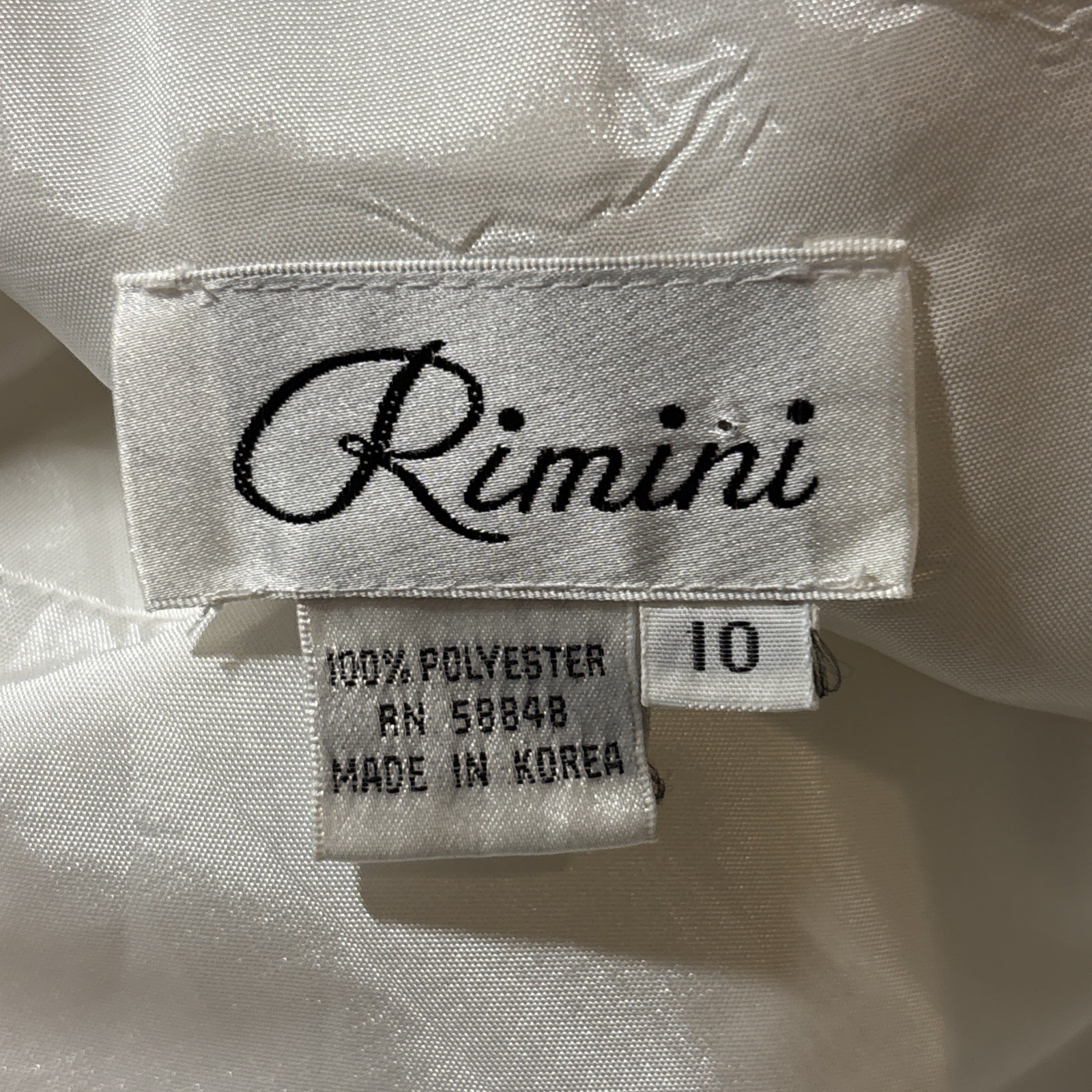 Rimini White Evening Dress with Lace Up Back Size 10 – NWT