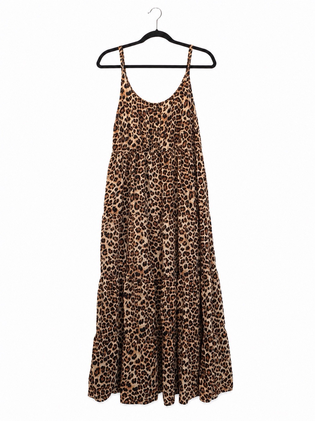 Torrid Women’s Size 2/Black Leopard Animal Print Strappy V-Neck Maxi