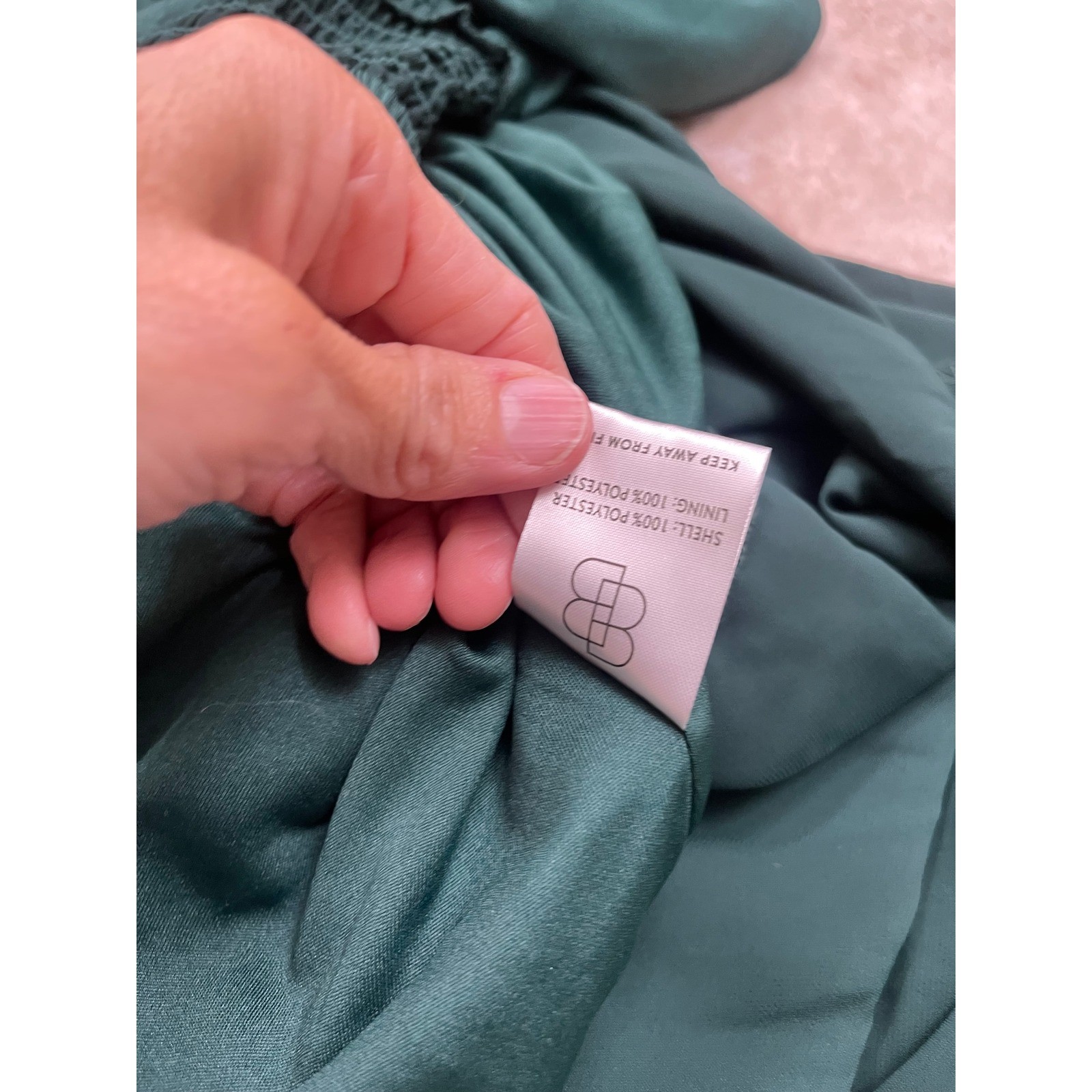 BALTICBORN pippA Women Emerald Green Tiered Ruffle Maxi Dress Long Sleeve LAre