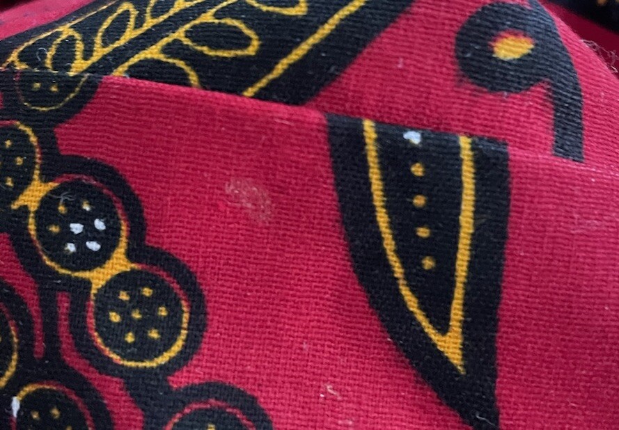 OFUURE by Tehilah Red Print Tiered African Inspired Dress One Size (S-L)
