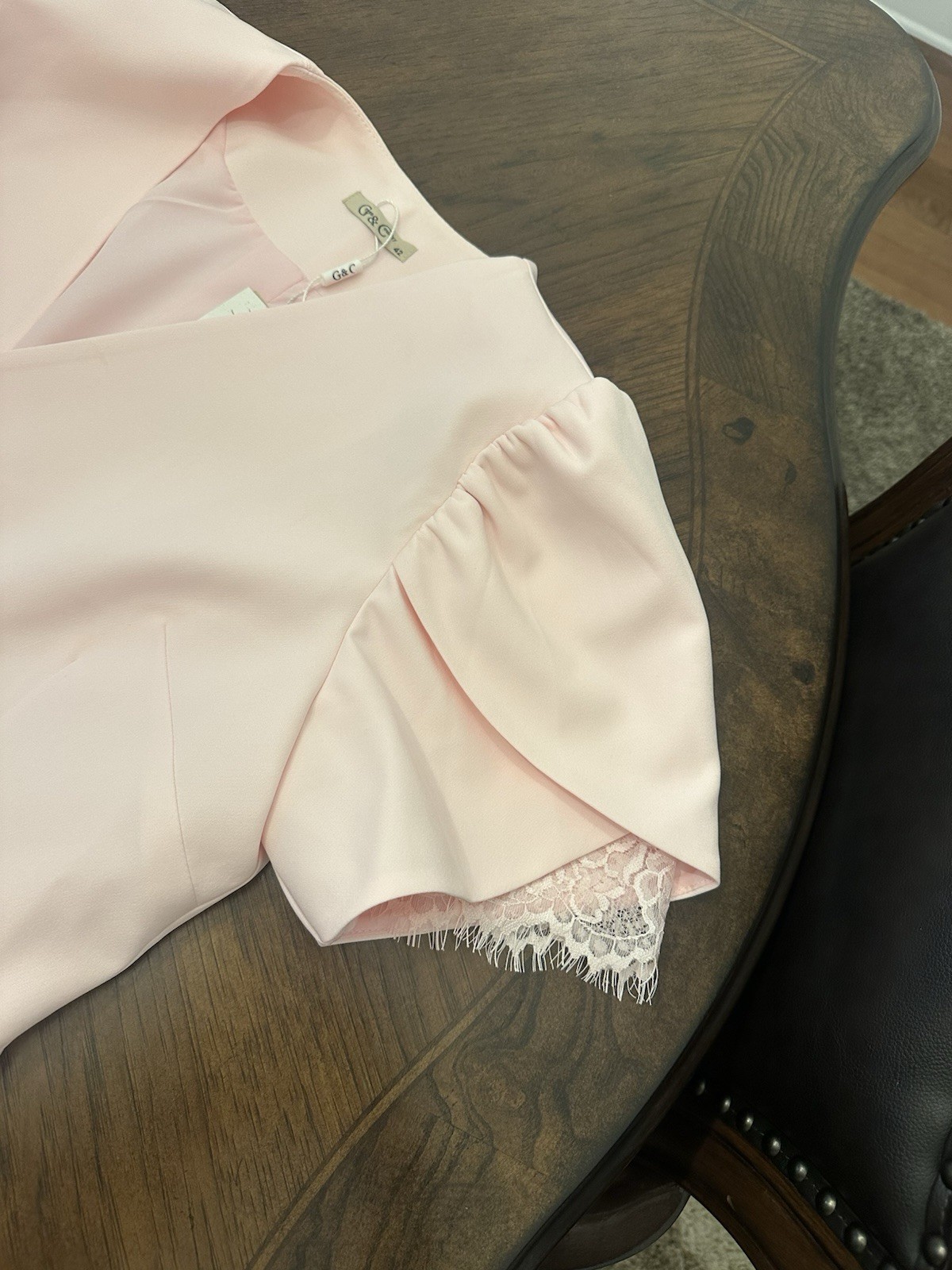 G&C WOMEN’S ELEGANT, MINI, BABY PINKD RESS,SIZE 38 EU.
