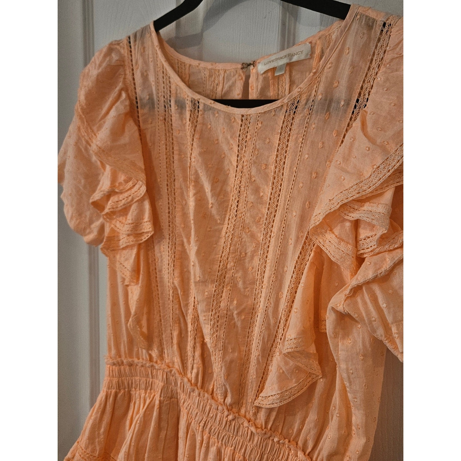 LoveShackFancy Natasha Heritage Dress peach blossom large