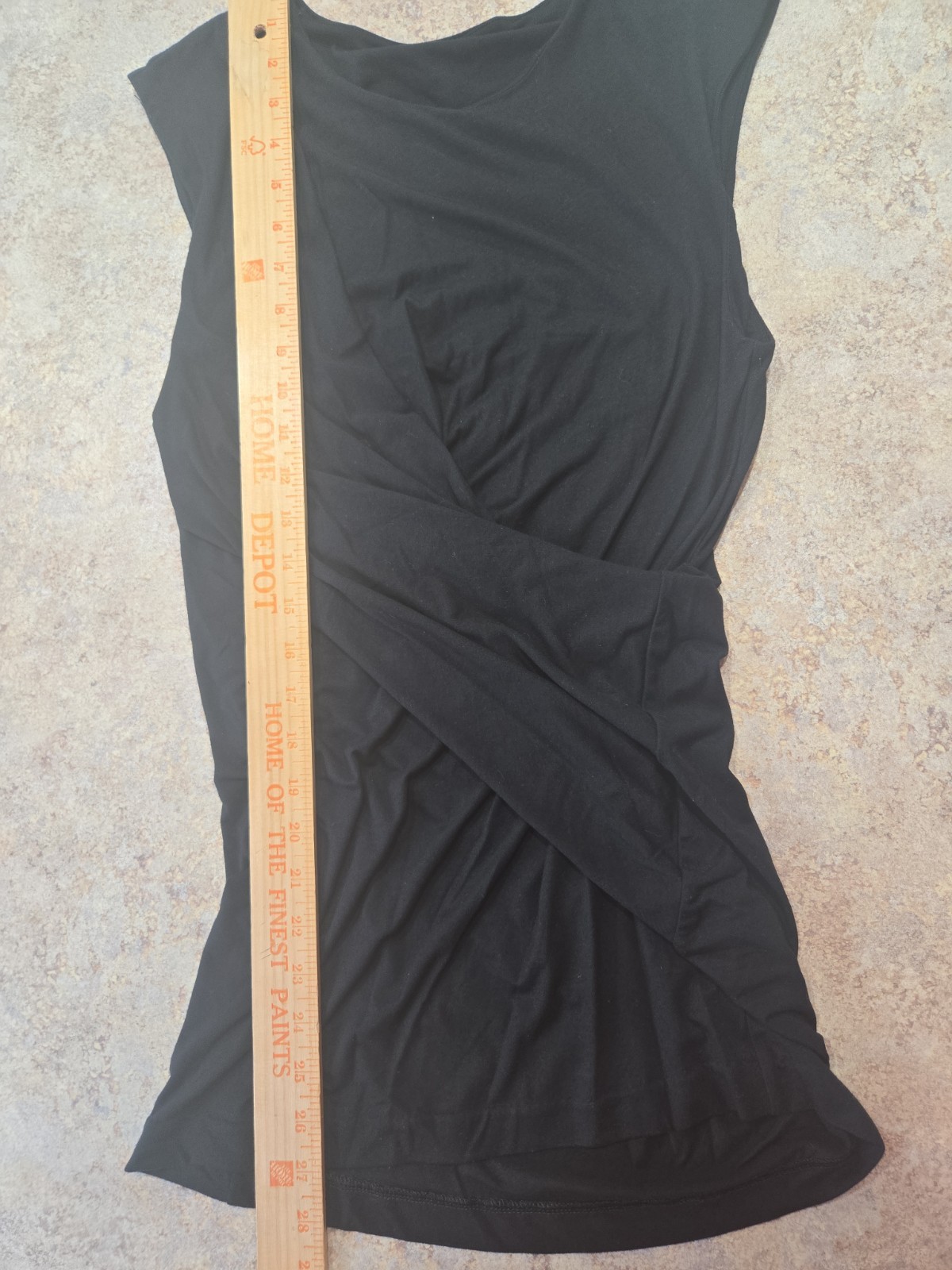 T by Alexander Wang Twisted Top Women’s Medium Black Sleeveless Jersey NWOT