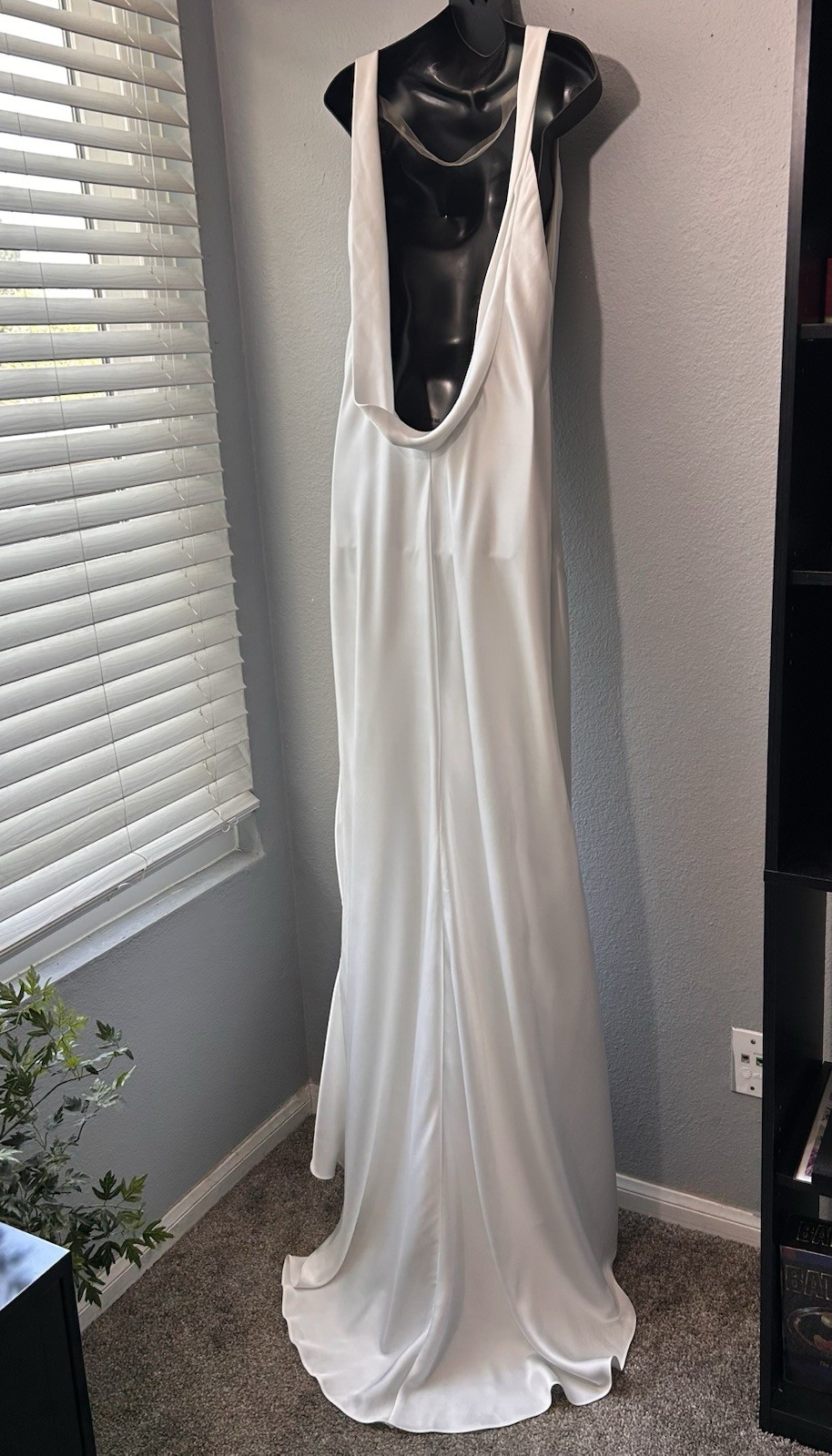 NEW NOEL & JEAN Katie May Muse Gown Ivory XL Satin Open Back Bridal *See Pics
