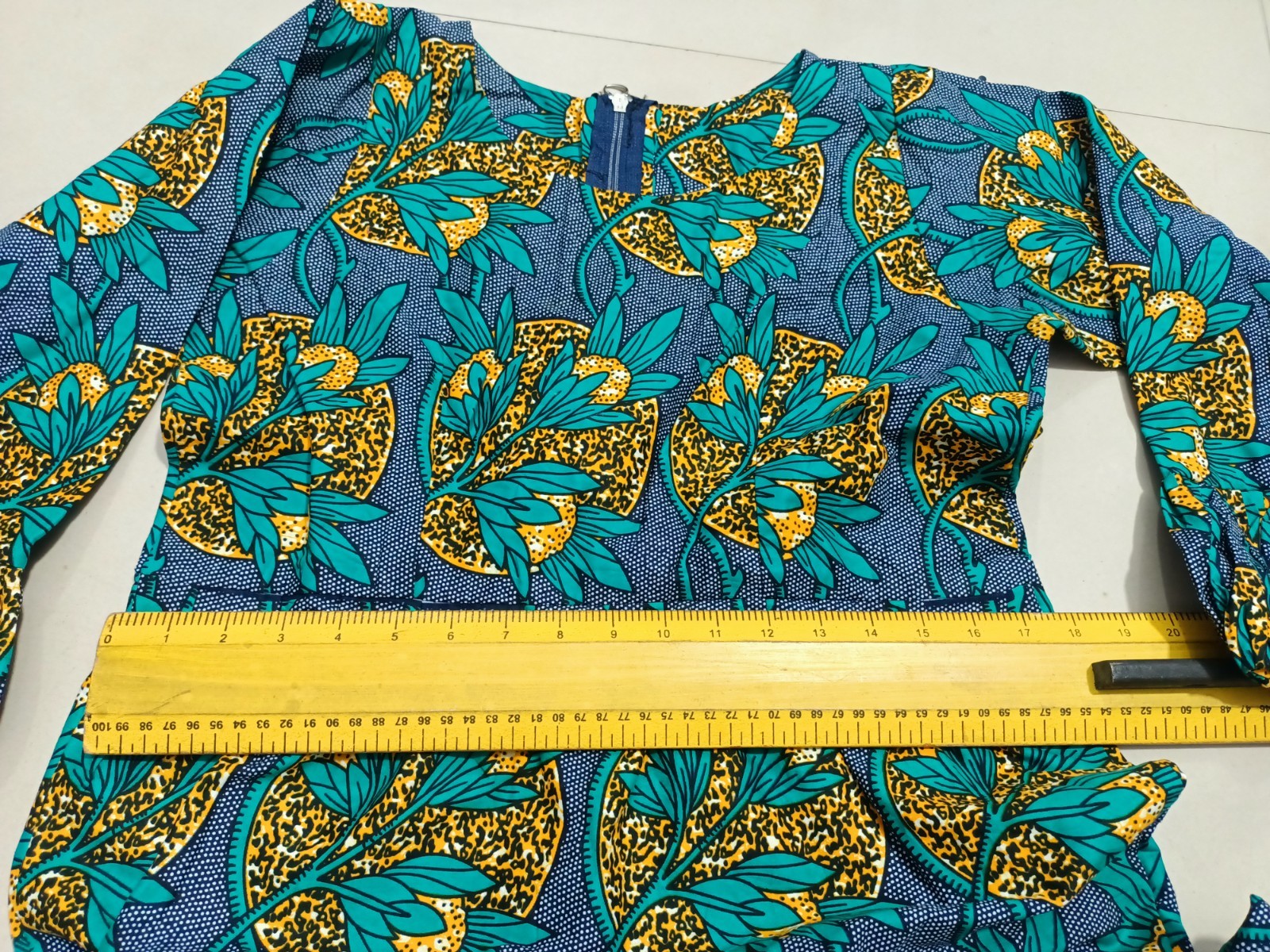 Rare Find African Mermaid Dress Medium Multicolor Midi Length Elegant Pre-Loved