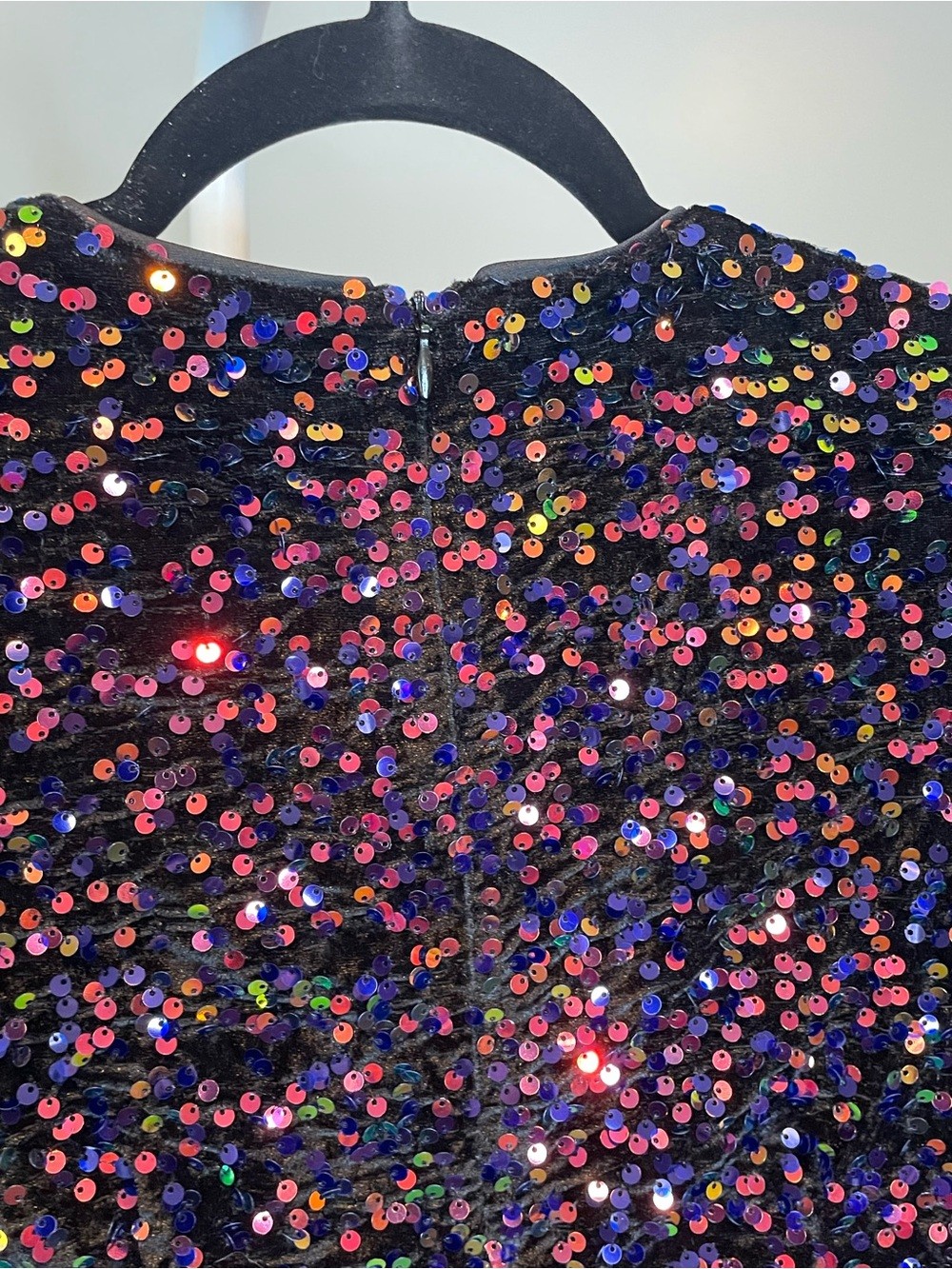 julia jordan Black Multi Sequin Wrap-Front Long Sleeve Cocktail Dress NWT – Sz 2