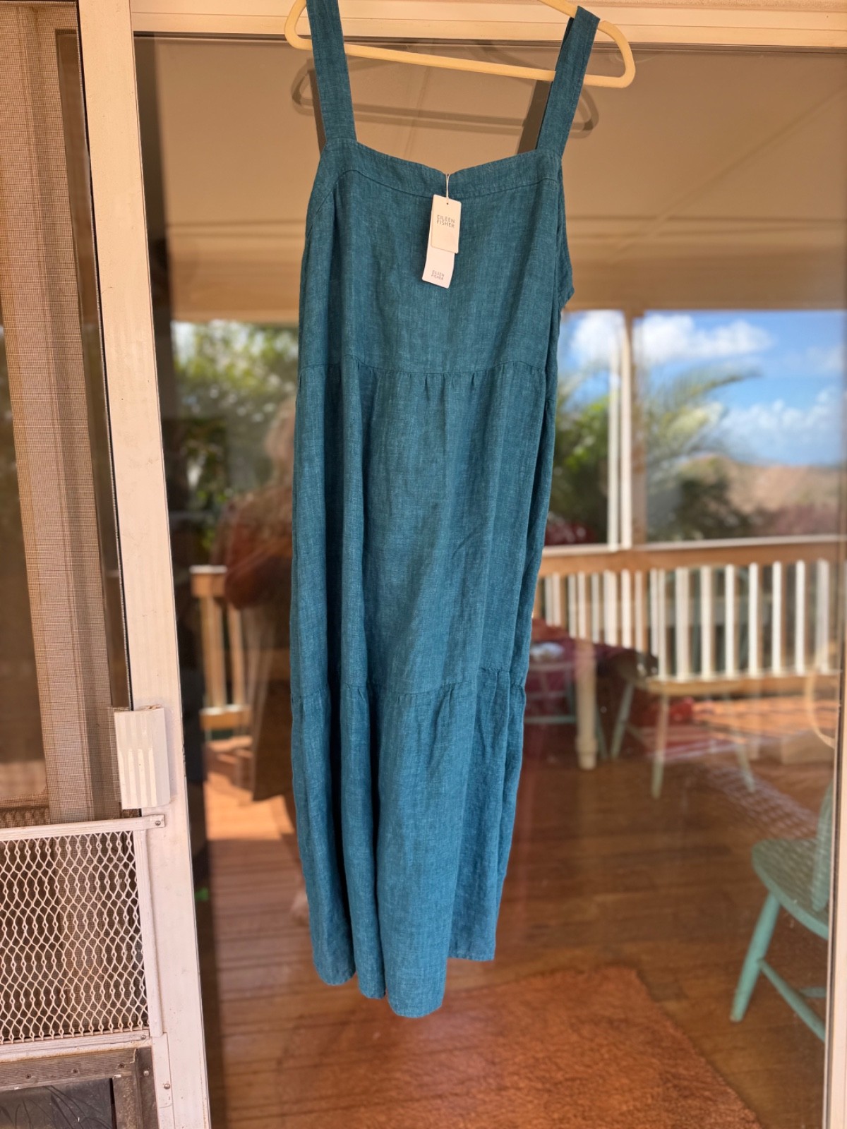 eileen fisher 1x linen dress