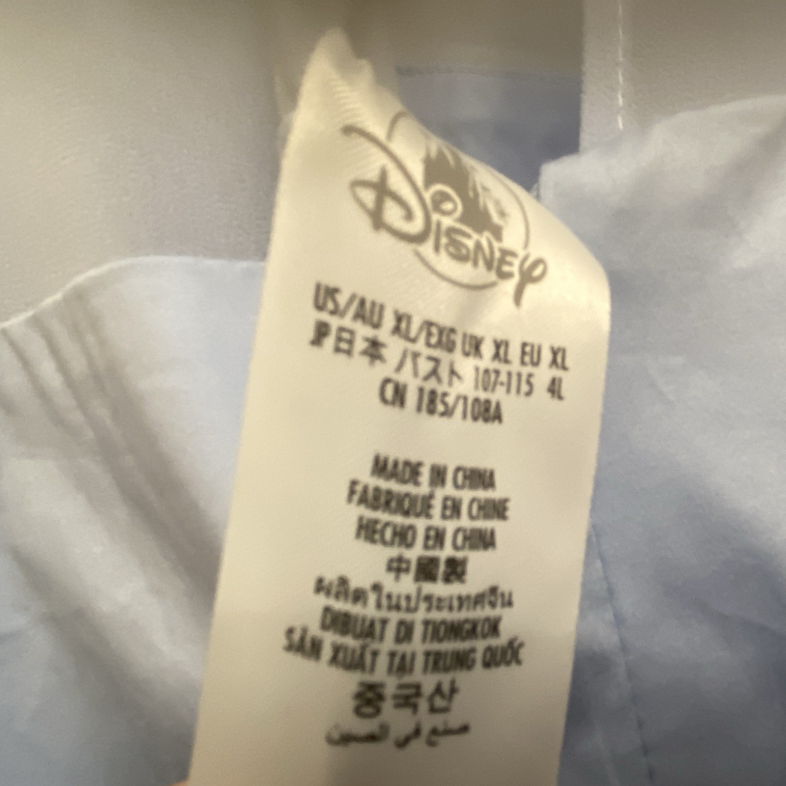Disney Cinderella Bibbidi Bobbidi Boo Blue Fit & Flare Chiffon Bow Dress XL