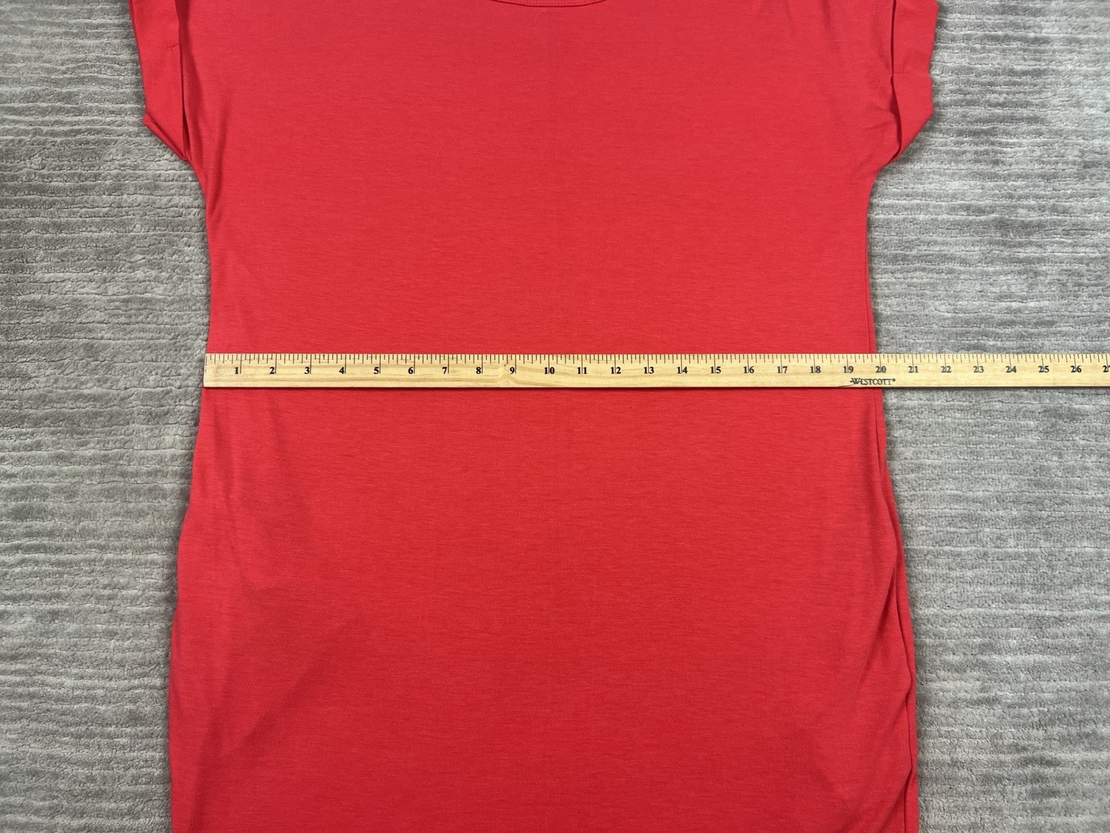 Shop Basic USA Dress Womens Medium OrangeShort Sleeve Pockets Shift T-Shirt Mini