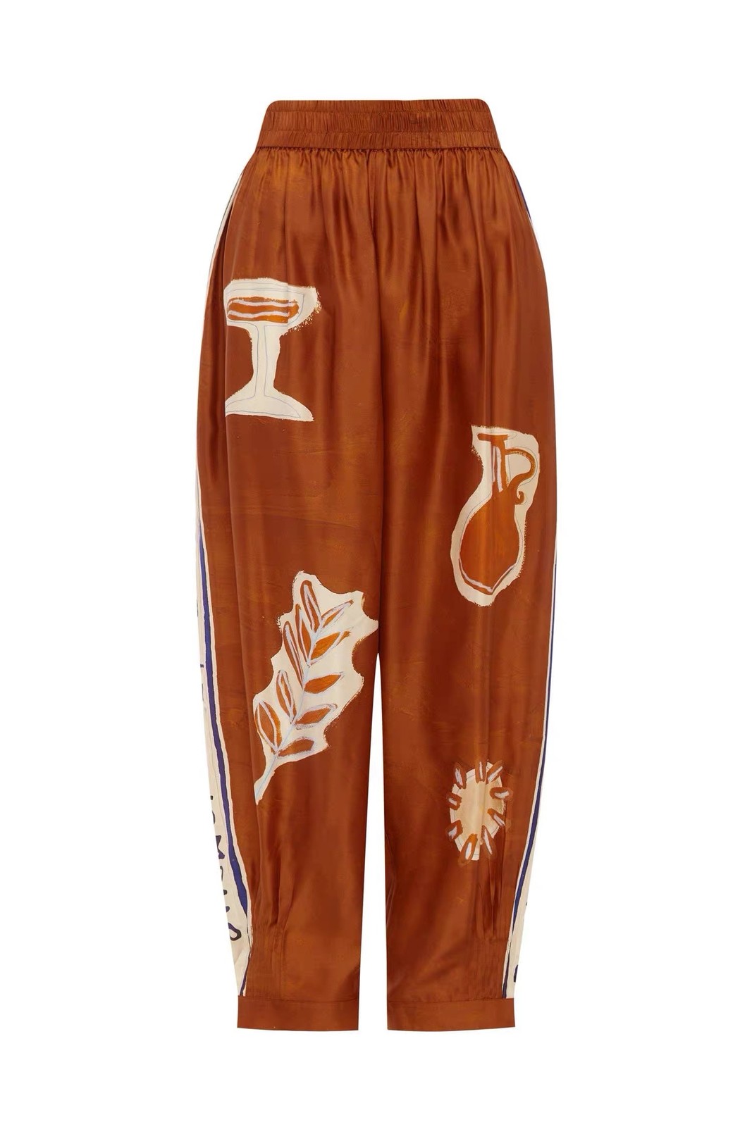 Alemais 2026 Australian niche printed short sleeved shirt cropped pants