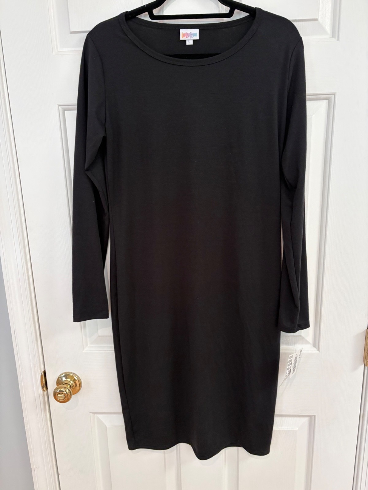 LuLaRoe NWT dani dress large (12-14); sleeveless maxi dress;!SOLID BLACK!🔥🔥