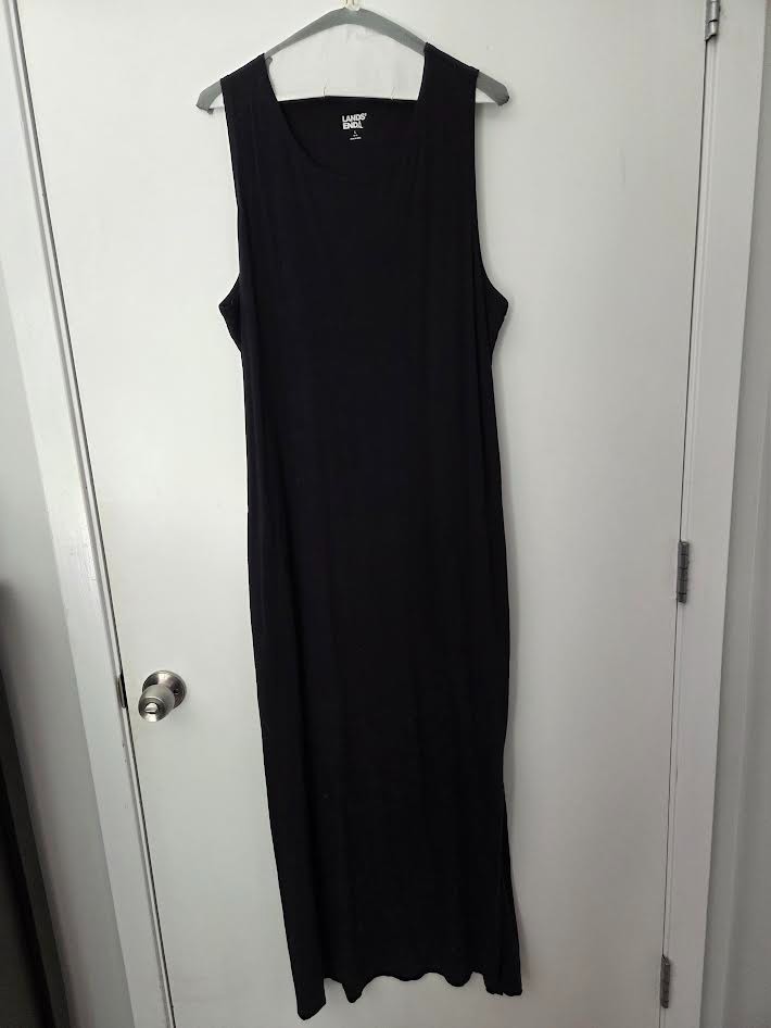 lands end dress large cotton full length