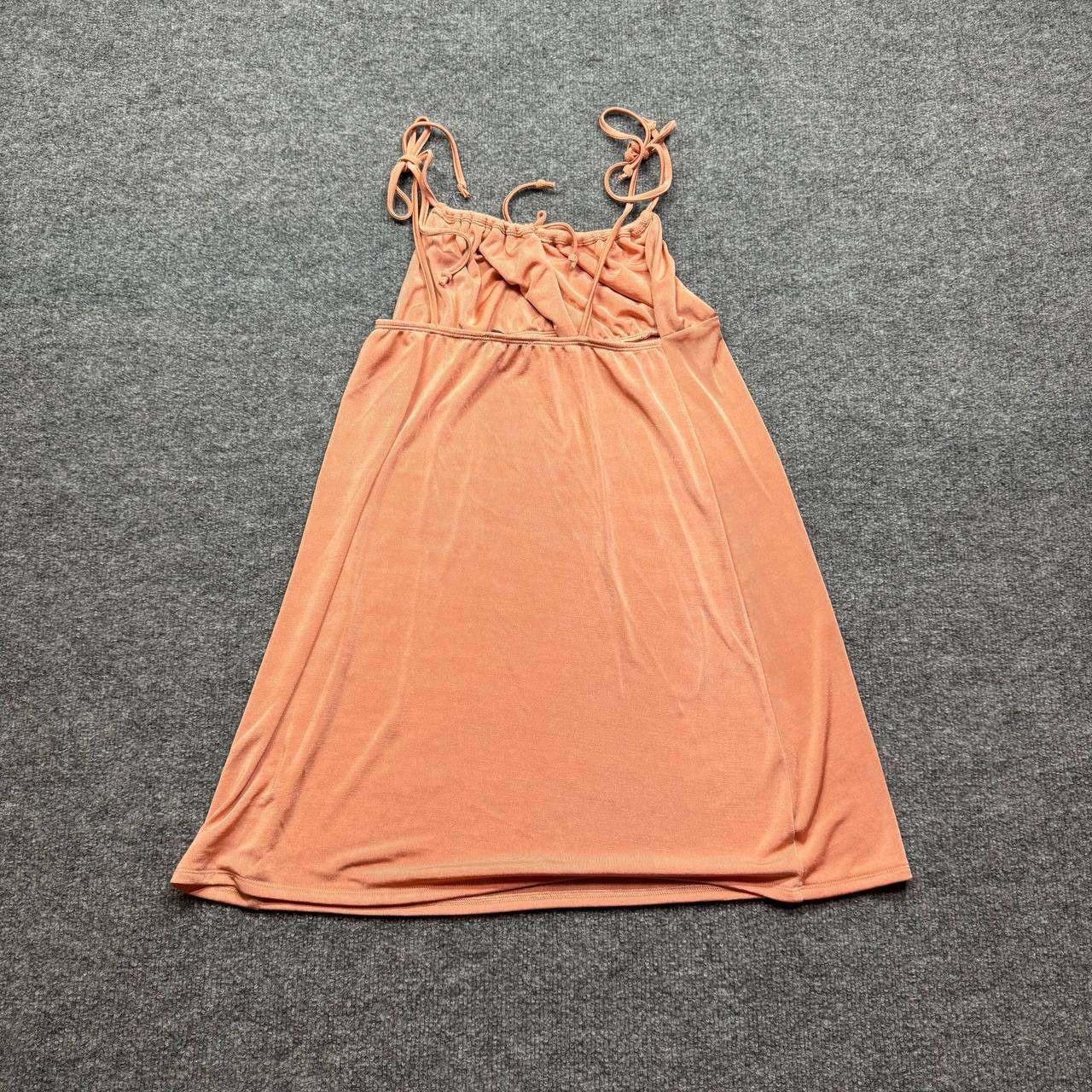 Kendall & Kylie Mini Dress Womens Small Peach Tie Strap Sleeveless Party Dress