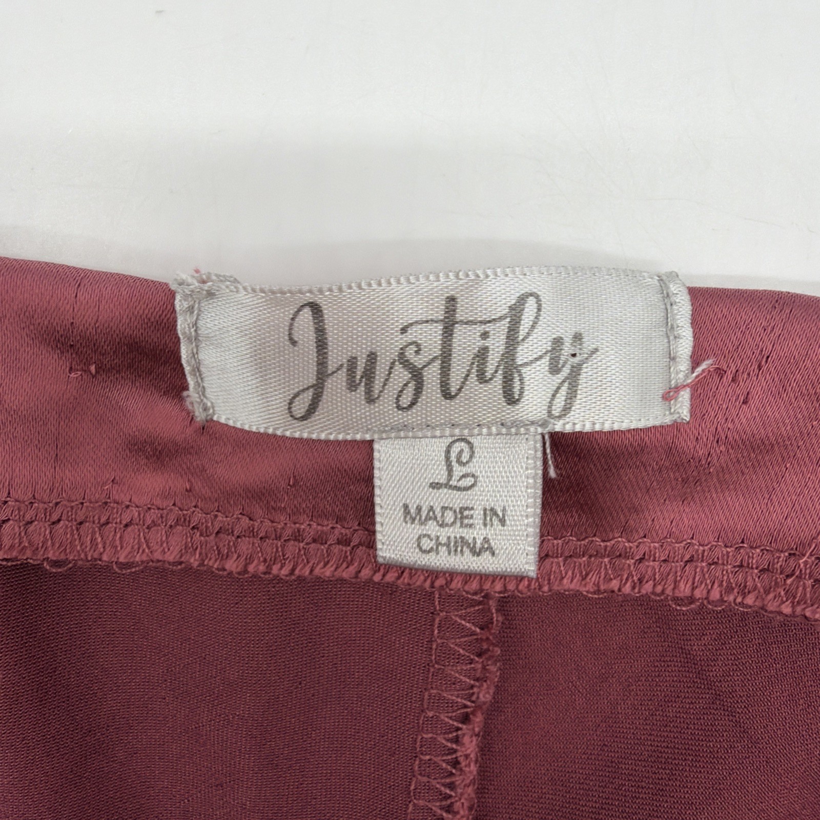Justify Dress Womens L Brown Solid .#40299