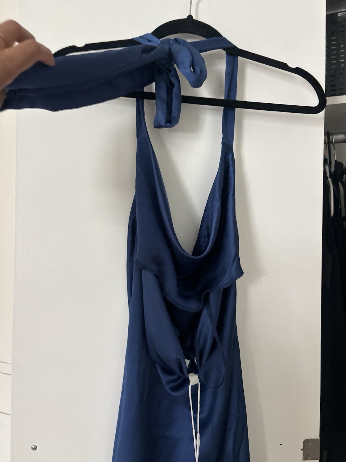 Brand New Navy Halter Top Selfie Leslie Dress Extra Small