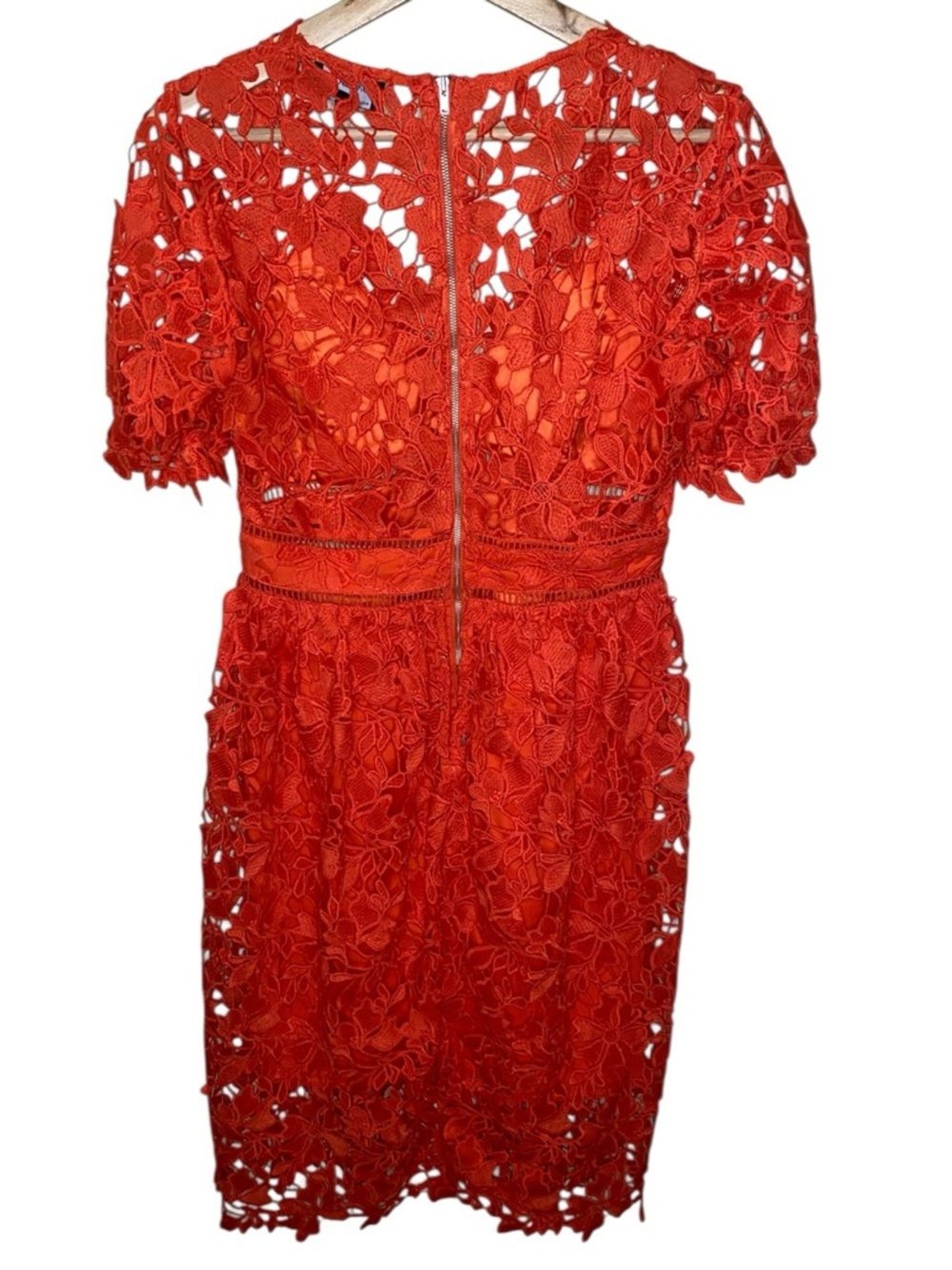 BARDOT Lace Fit & Flare Mindi Dress in Grenadine