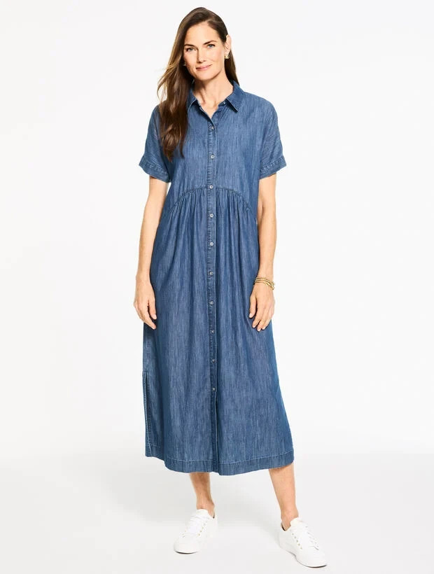 Denim Shirtdress – Marin Wash at Talbots, NWT $169, have all size