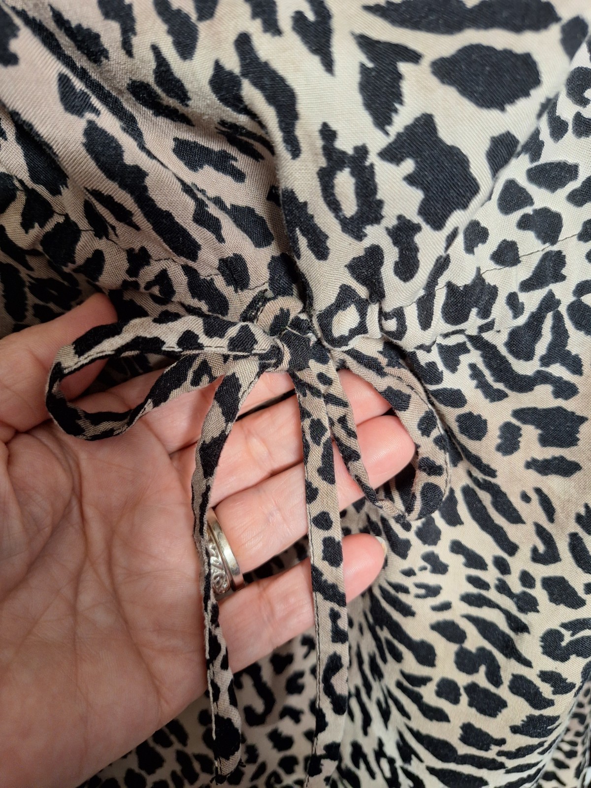 Moda International Mini Dress Leopard Print Strapless Small Y2K