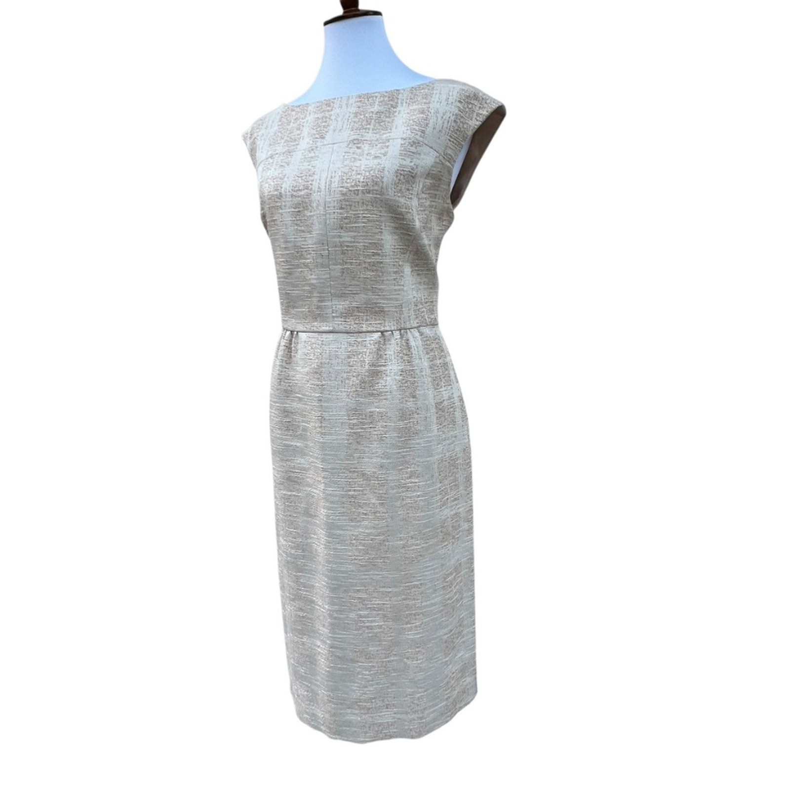 Tory Burch 10 Dress Minimalist Medium Retro Large Classic 60s Jacquard $428