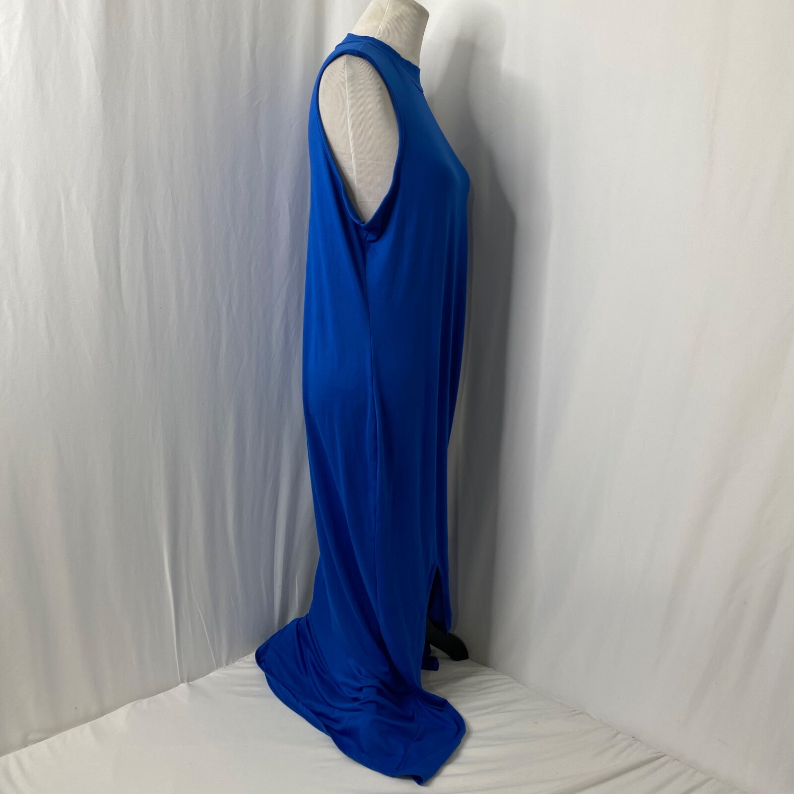 Absolutely Love It Dress Womens Size 2X Blue Light Weight Sleeveless