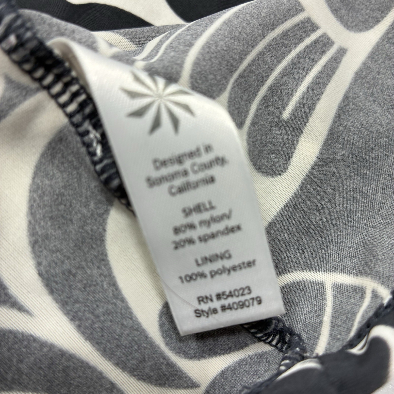 Athleta Swimsuit Cover-up Small Stretch Knit Mod-Print Tank Dress Athletic Beach