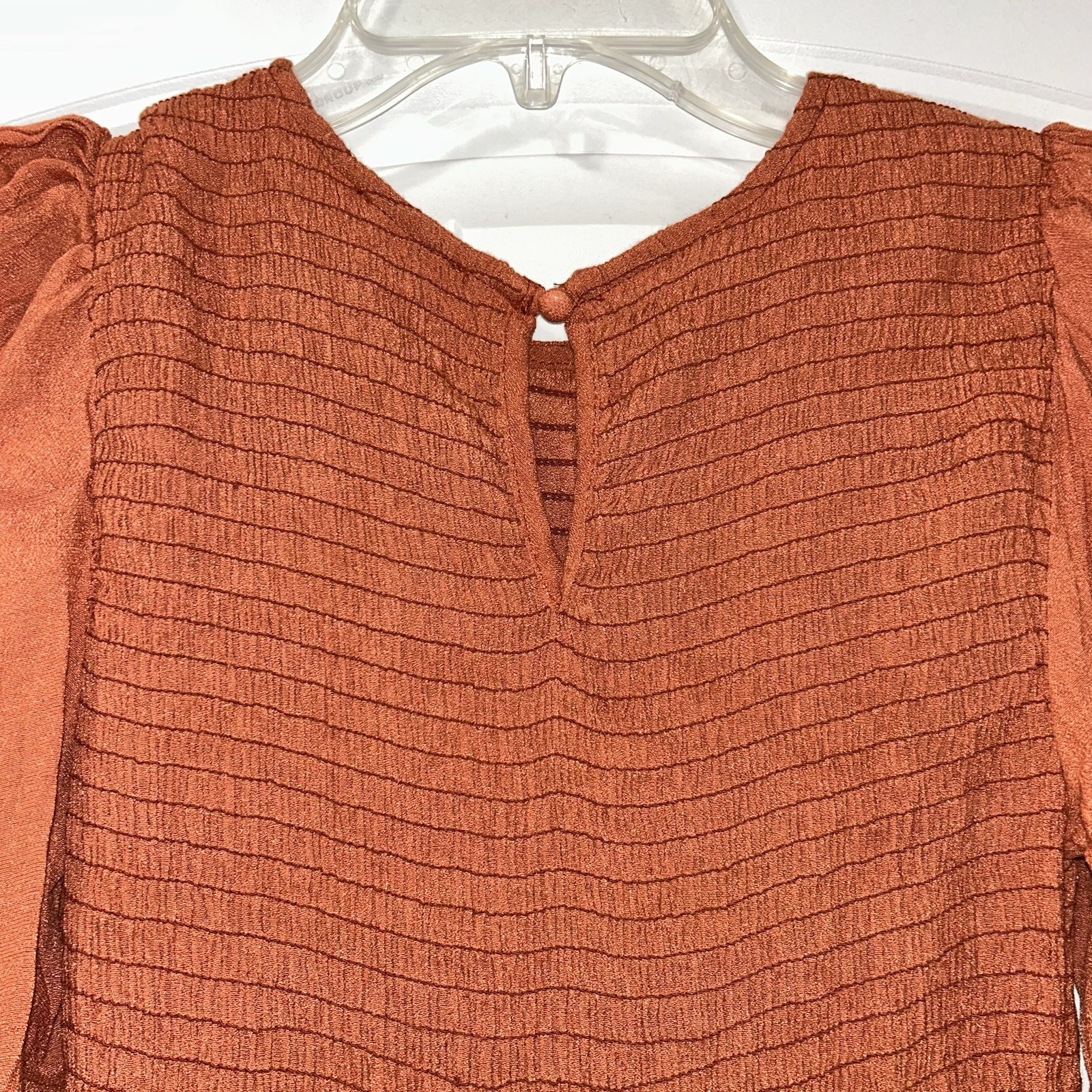 Blu Pepper Rust Smocked Bodice Maxi Dress