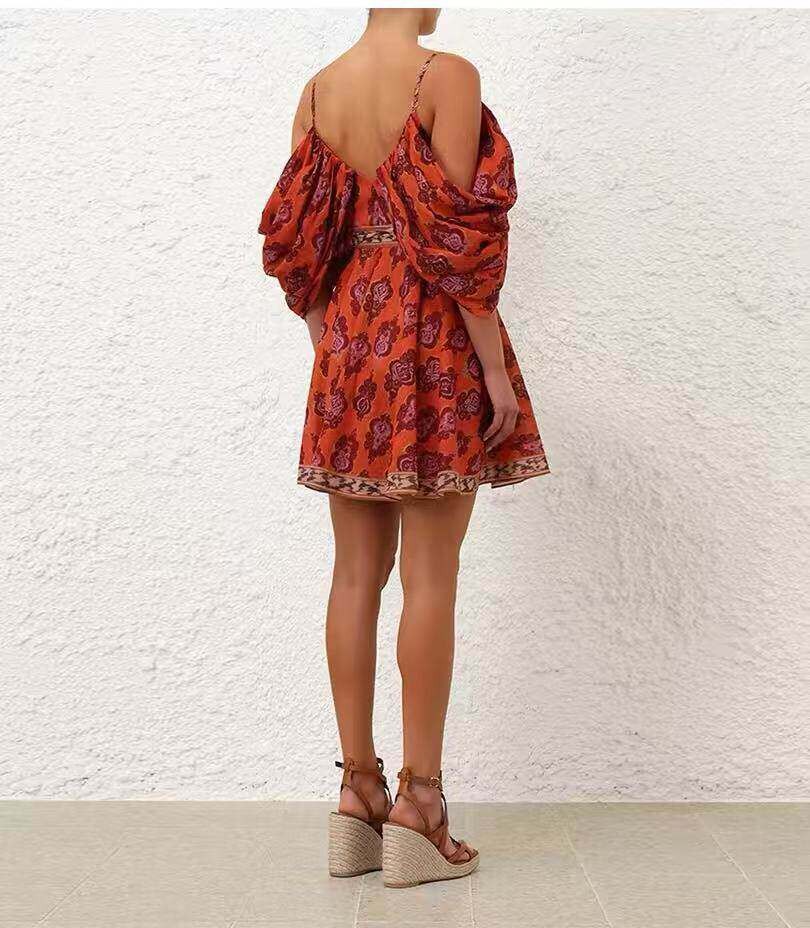 NWT Zimmermann Spring Summer Resort New Wrap Tie Waist Cotton Cami Mini Dress