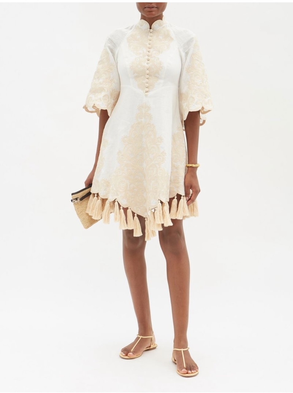 ZIMMERMANN Anneke Linen Mini Dress size 2