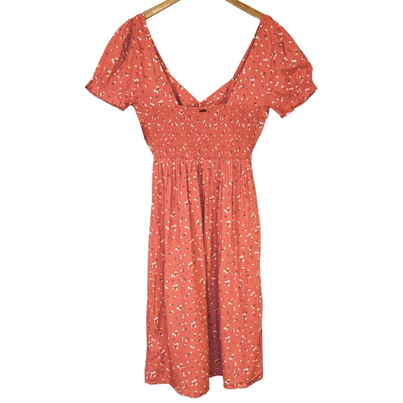 NWT Billabong Fell For You Floral Midi Dress In Terracotta Women’s Size XL