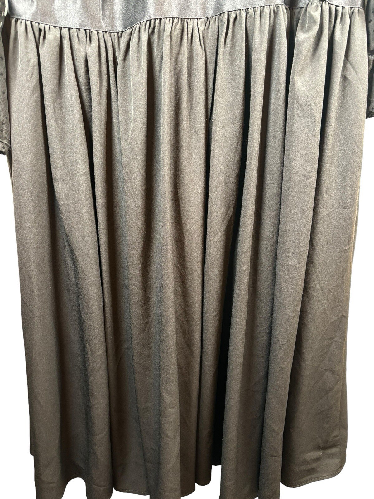 Torrid At The Knee Star Sheer Skater Dress in Deep Black Size 20