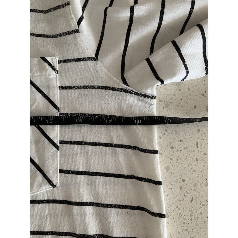 ATM Anthony Thomas Melillo Striped Long Sleeve Pocket T-Shirt Dress M/M