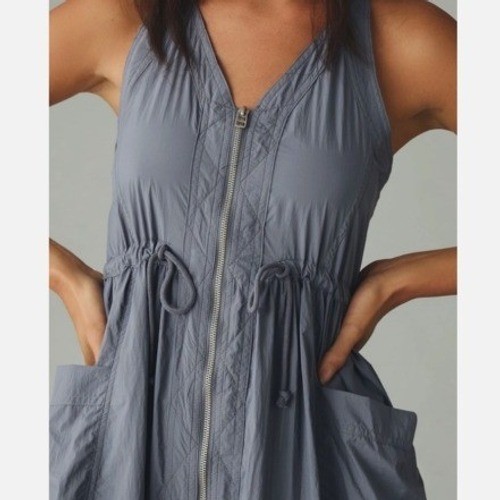 Daily Practice by Anthropologie Free Fall Utility Dress Women Small Blue