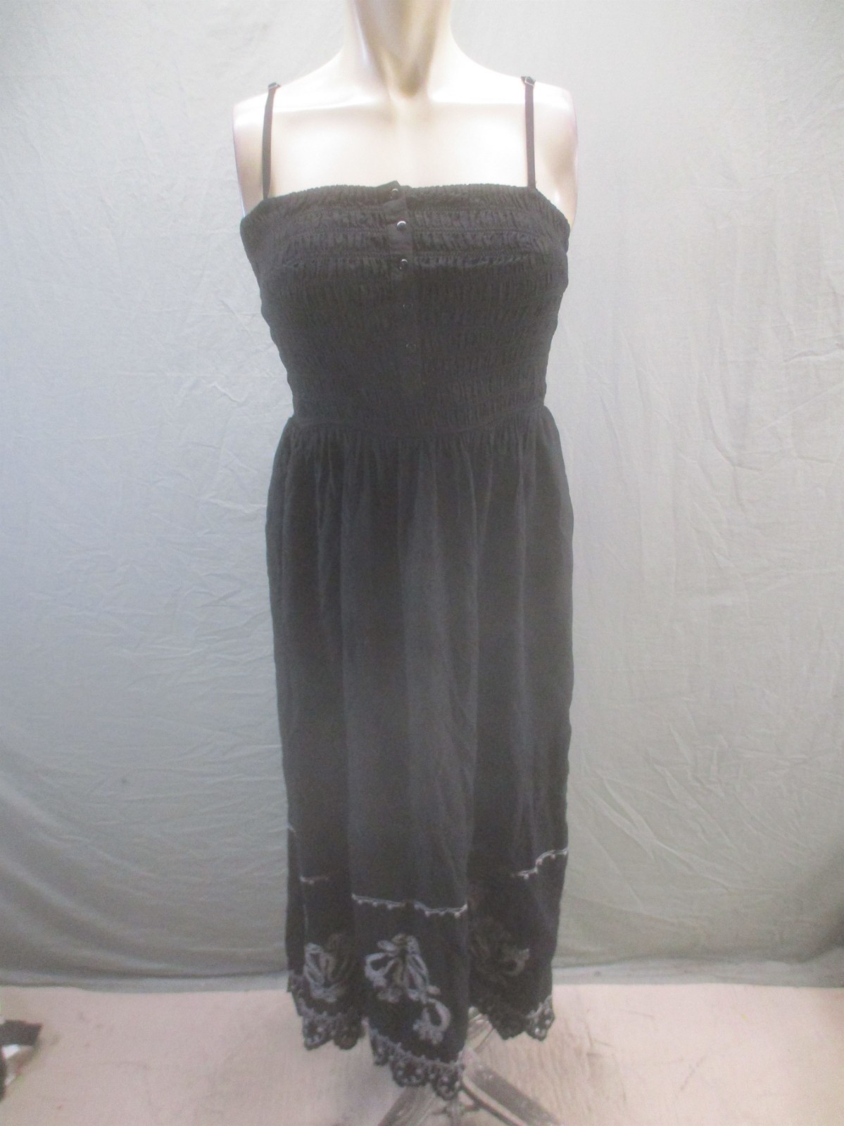 NWT Universal Thread Size S Womens Black Lace Sleeveless Straps Sundress 465