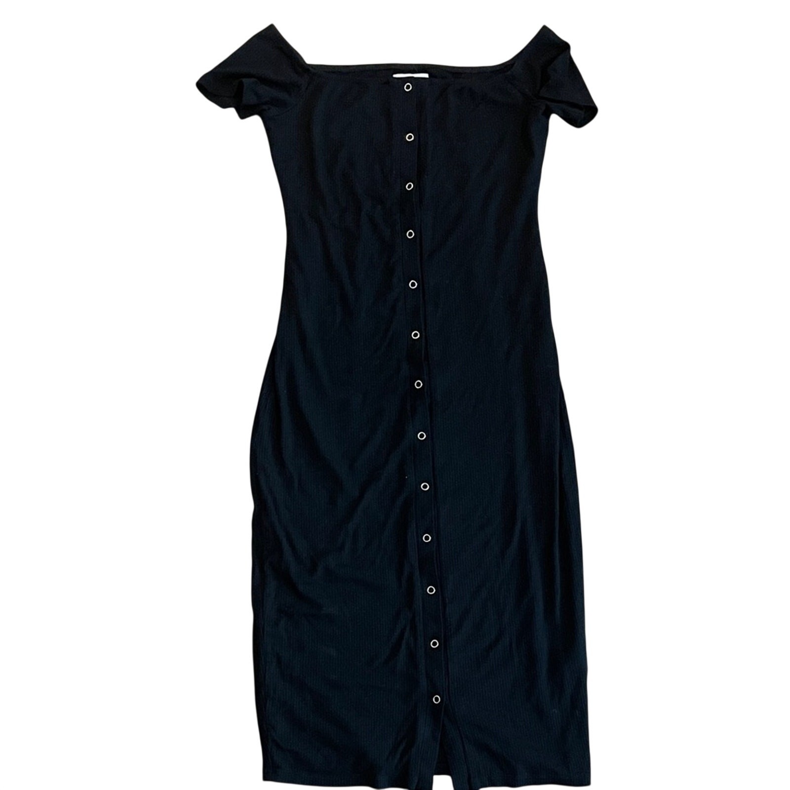 Privacy Please Rue Button Down Ribbed Dress