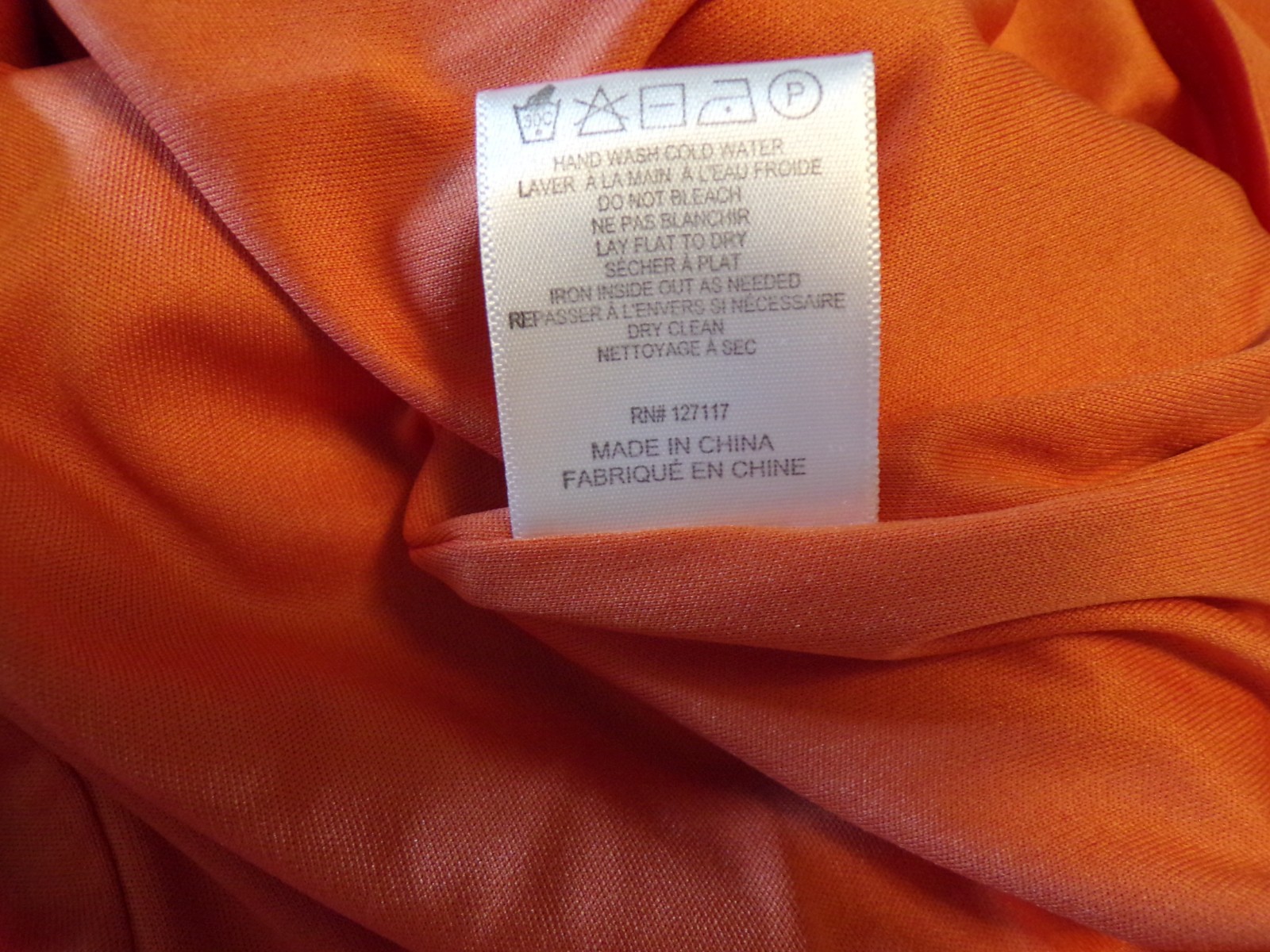 Belle Badgley Mischka Dress Devin Stretch Crepe Short Sleeve Orange Size 8