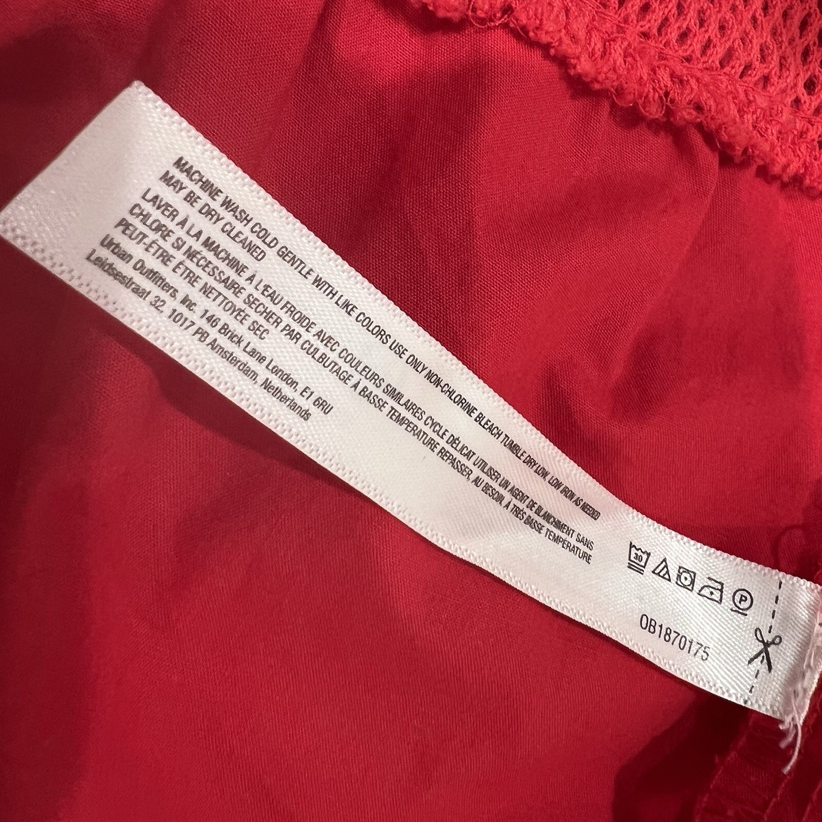 Daily Practice Anthropologie Trek Utility Mini Dress Red Size S