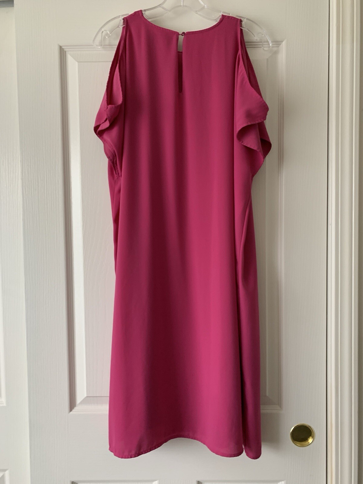 MOSSIMO BEAUTIFUL COLD SHOULDER SHORT SLEEVE POLYESTER LINED DRESS – SIZE XL