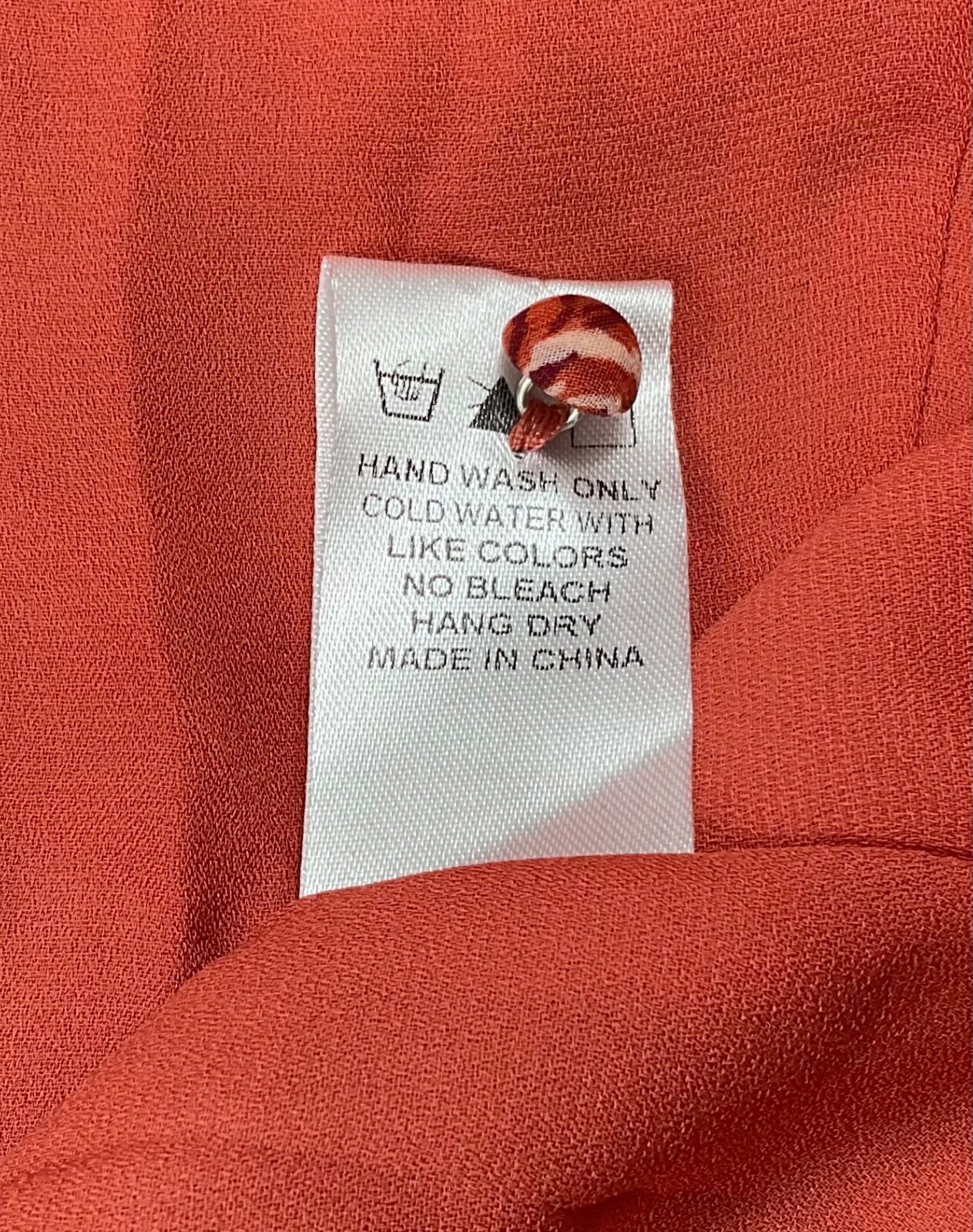 Vici Dress Womens Sz Small Orange Tiered Maxi V Neck Adjustable Spaghetti Straps