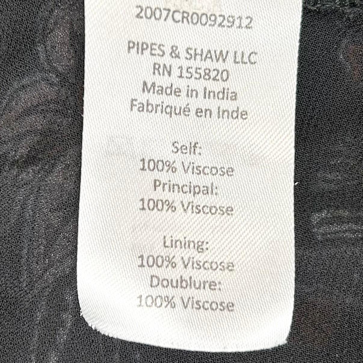 Veronica Beard Gabi Black Floral Chiffon Drop Waist Smocked Midi Dress SIZE 6