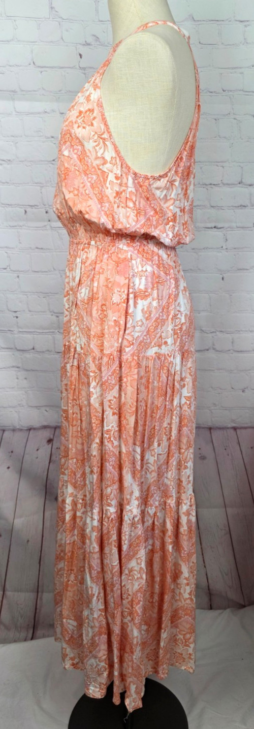 Petal & Pup Halter Dress Floral Wedding Guest Boho Western Country Club Size 6