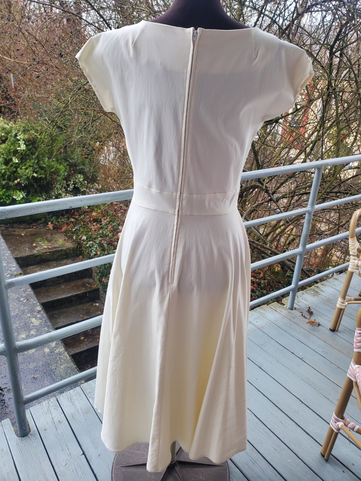 Stop Staring Cream Dress Size XL A LINE MINT