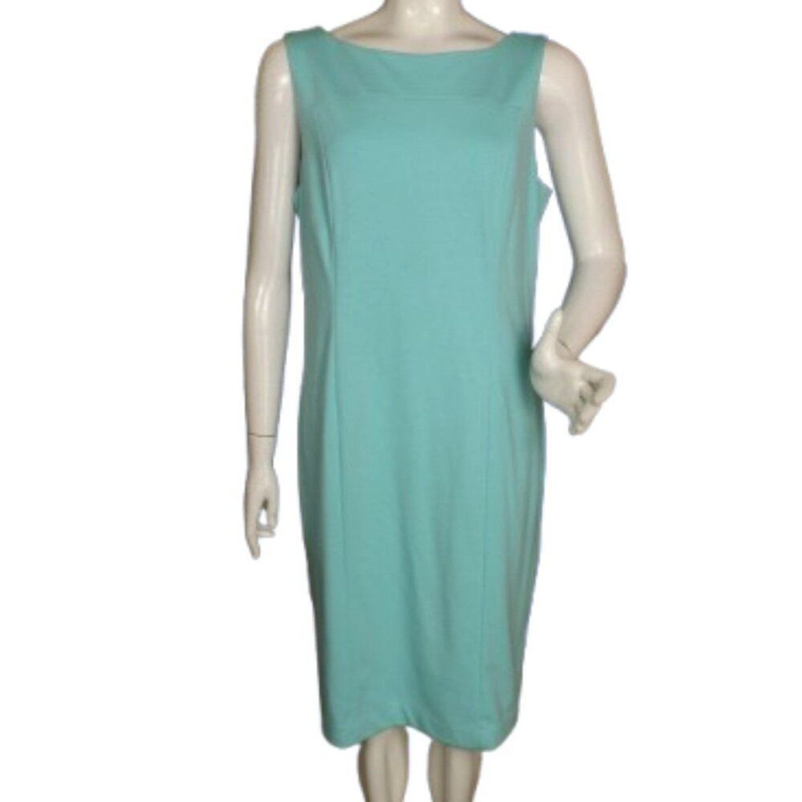 new BANANA REPUBLIC FACTORY Dress, 14, Minty Green, Workwear, Sleeveless, Bateau