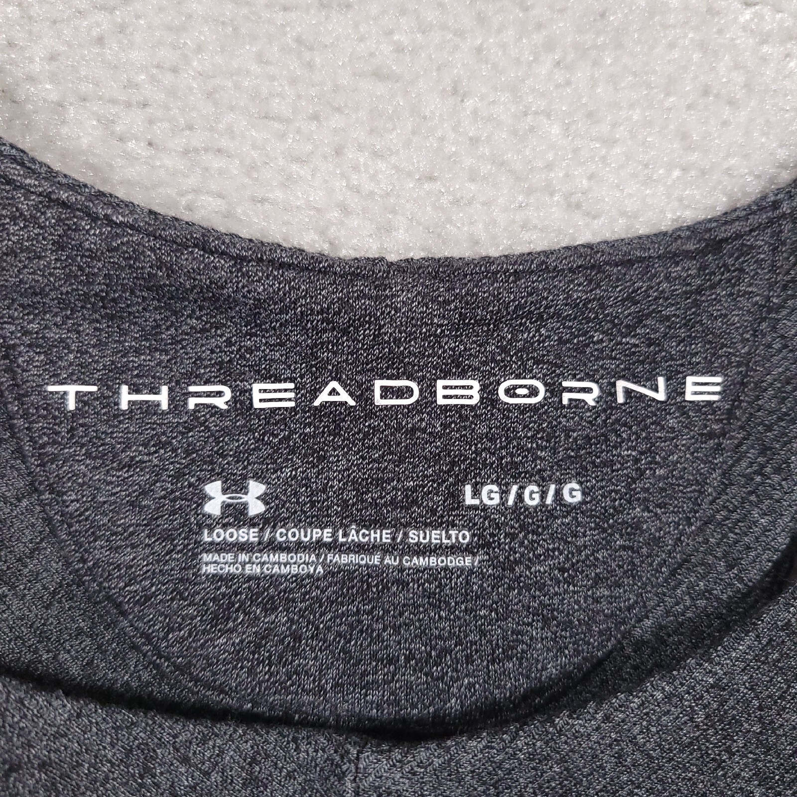 Under Armour Threadborne Shoreline Terry Dress Women’s Large Gray Pockets Cinch