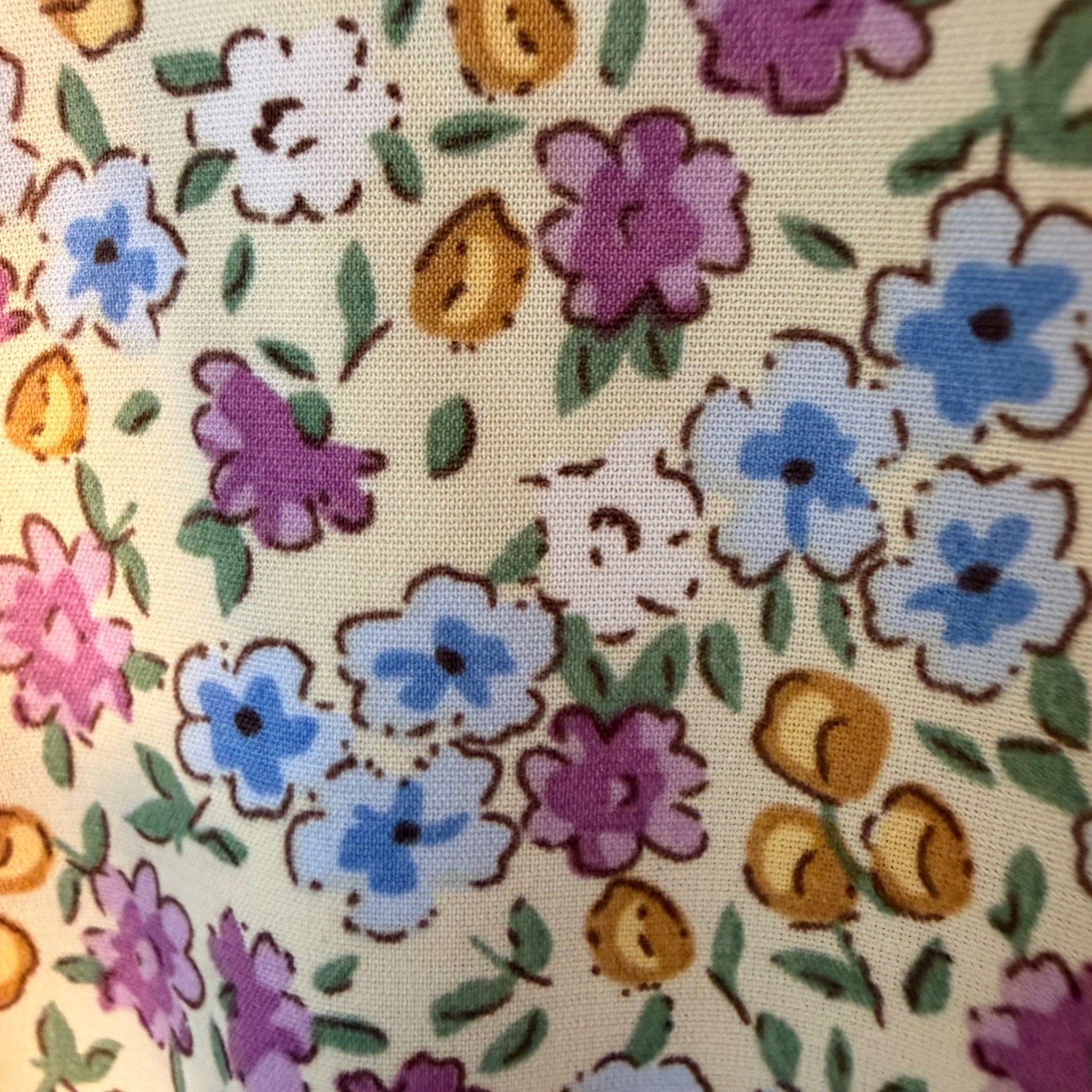 Cottagecore Floral Lightweight Lined Floral Summer Mini Dress NEW (LG) Romantic